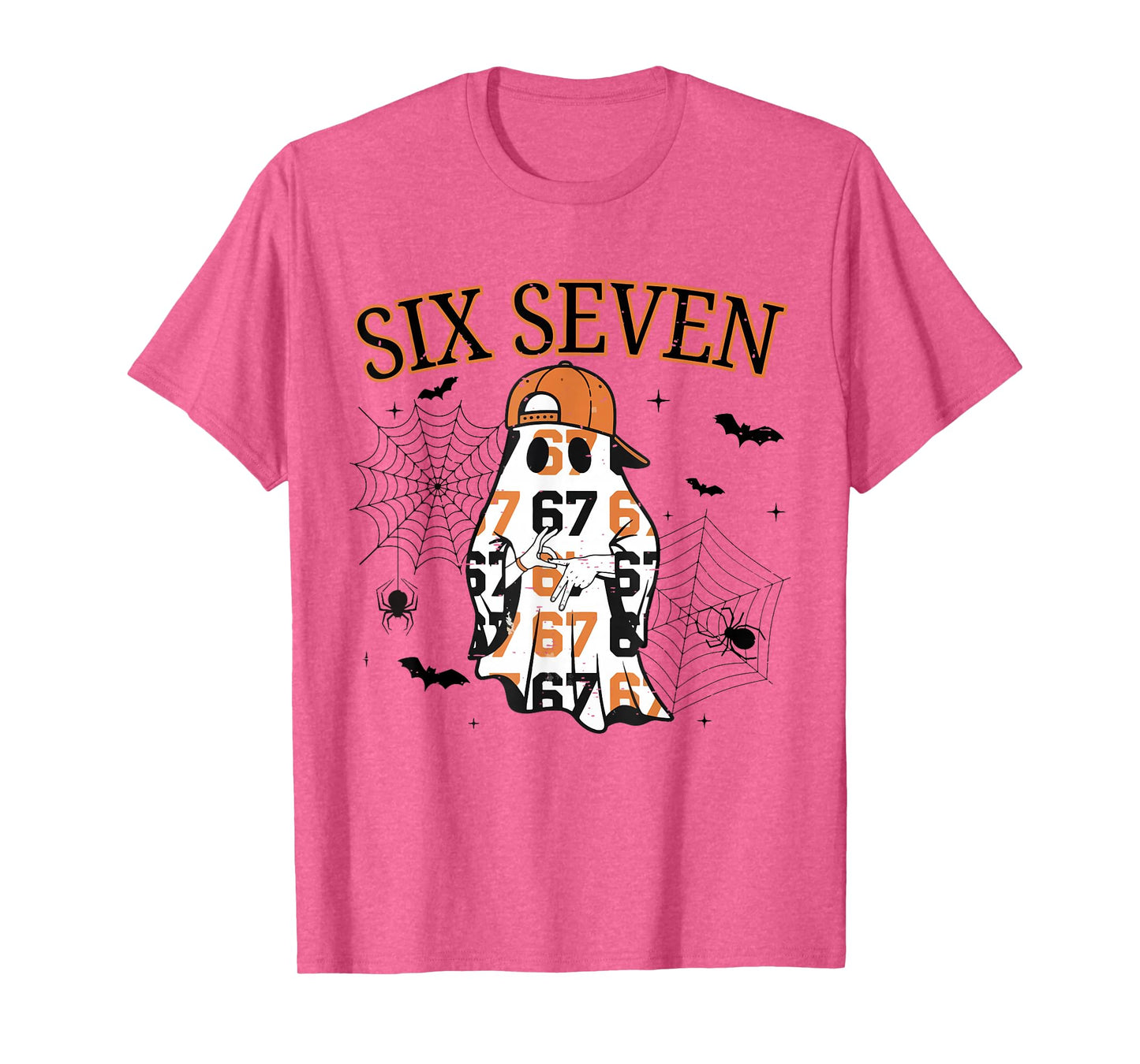 Six Seven Ghost Funny Trend 67 Spooky Season Halloween 6 7 T-Shirt