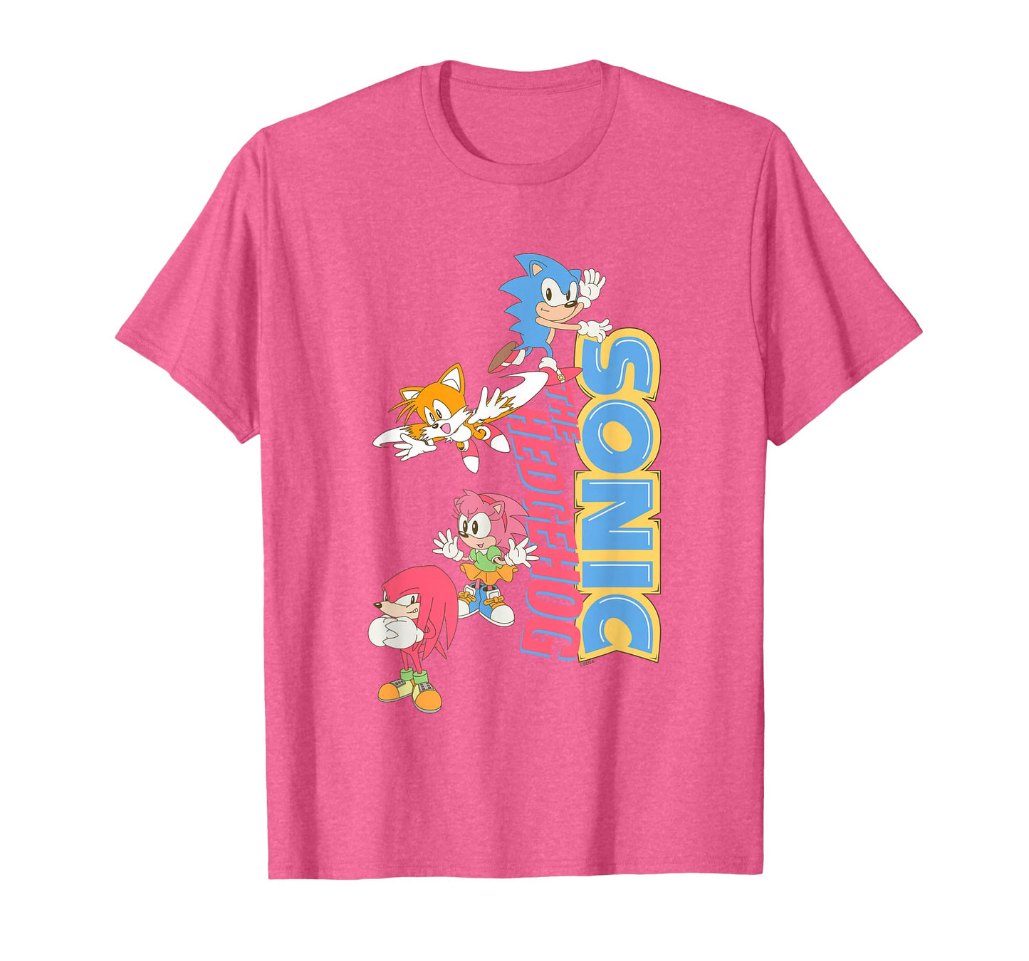 Sonic The Hedgehog Sonic & Friends Cute Retro Group Shot T-Shirt