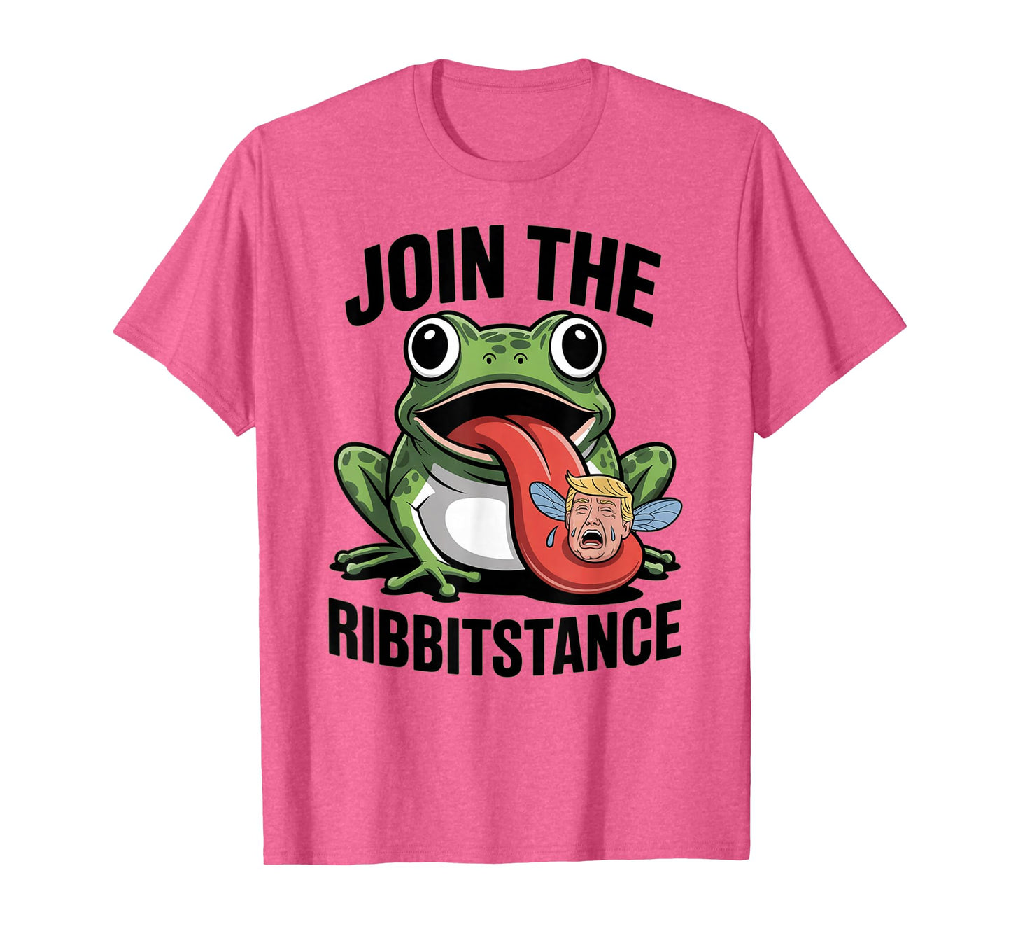 Resistance Frog Funny No Kings Protest Resist Ribbitstance T-Shirt