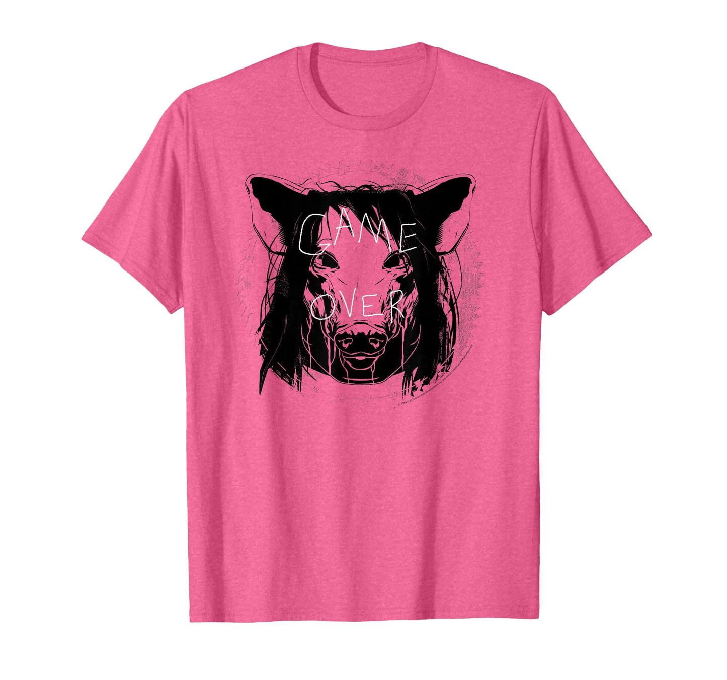 Saw Game Over Pig Mask Sketch Horror Movie T-Shirt