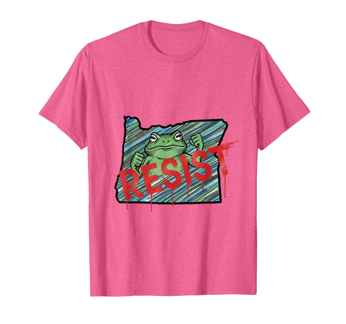 Portland Frog Protest Shirt Funny Portland Frog T-Shirt