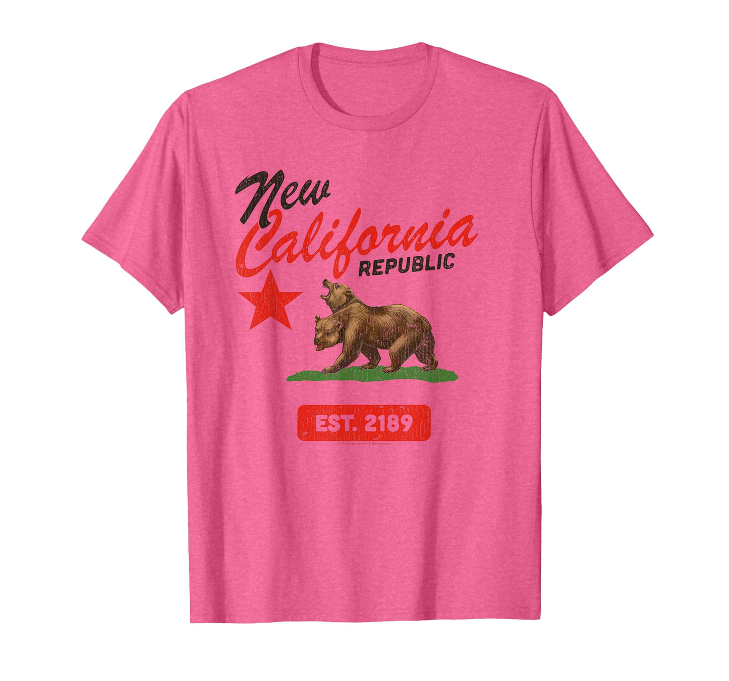 Fallout New California Republic Flag Est 2189 Video Game T-Shirt