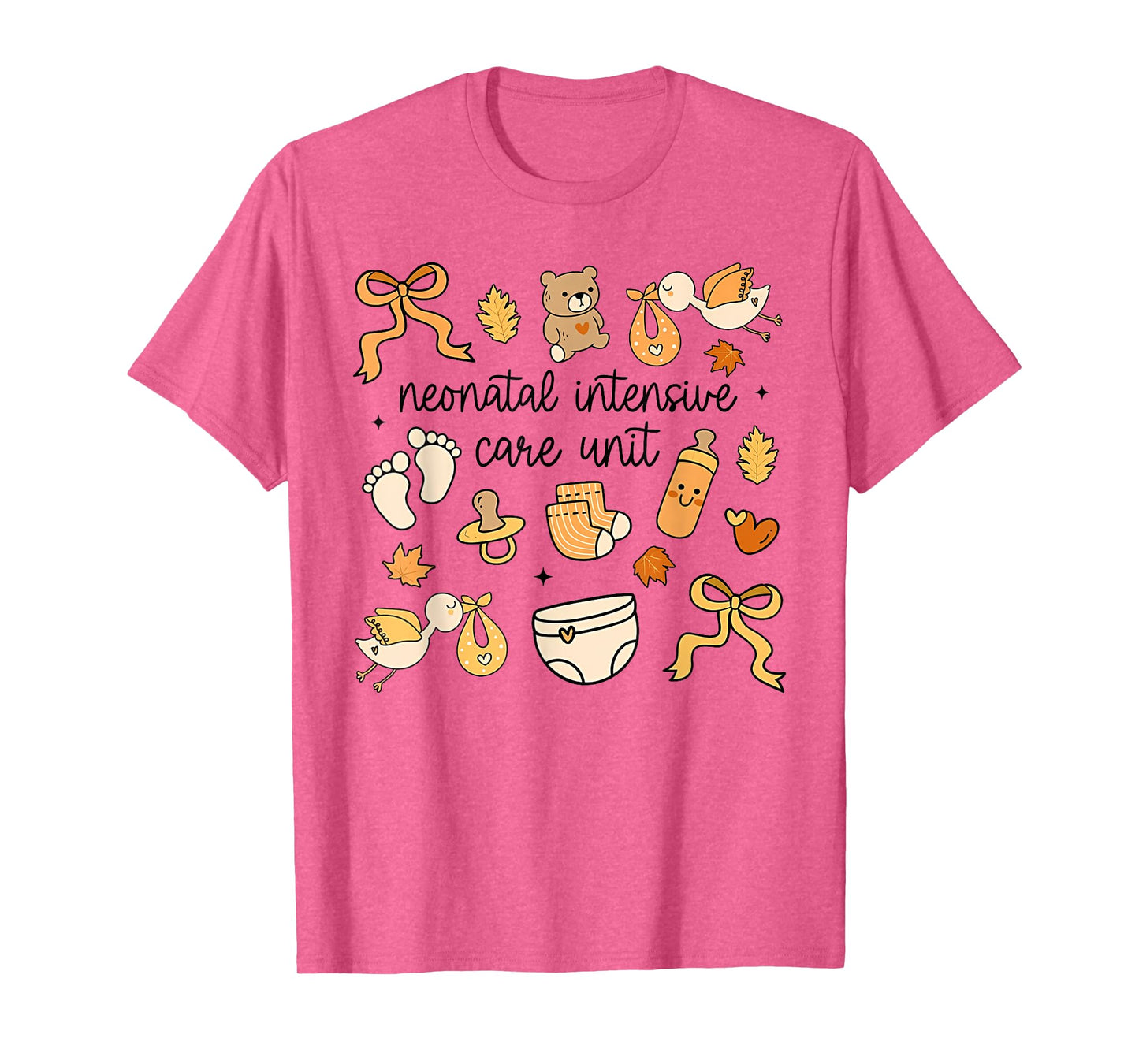 Women NICU Nurse Autumn Fall Neonatal Intensive Care Unit T-Shirt