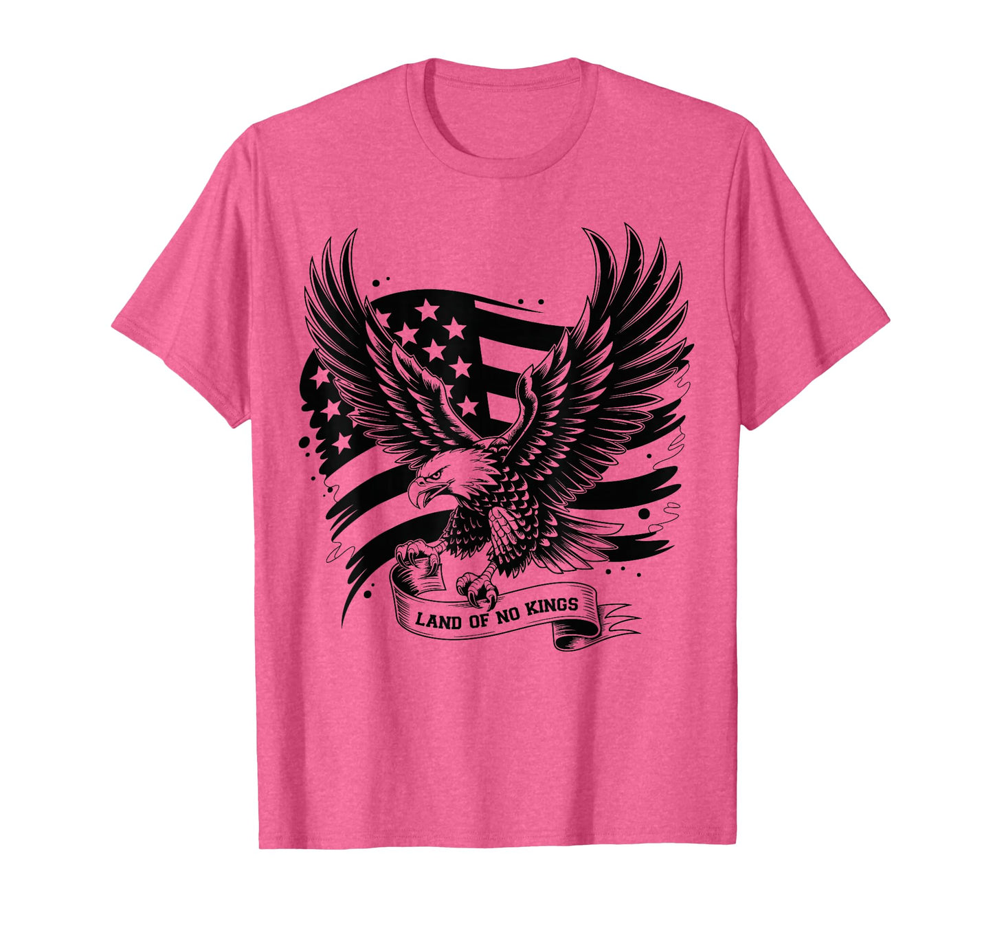 Land of No Kings American Freedom Patriot Quote Vintage T-Shirt