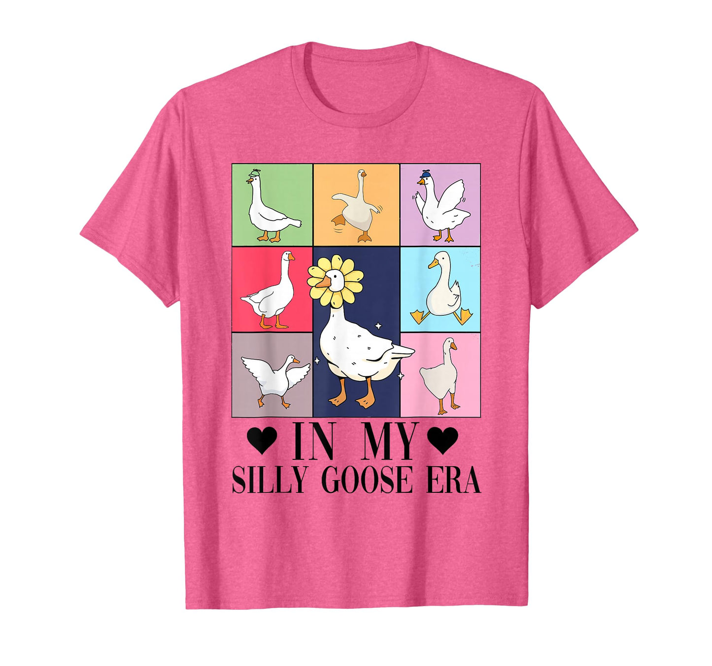 Retro In My Silly Goose Era Funny Animal Lover T-Shirt