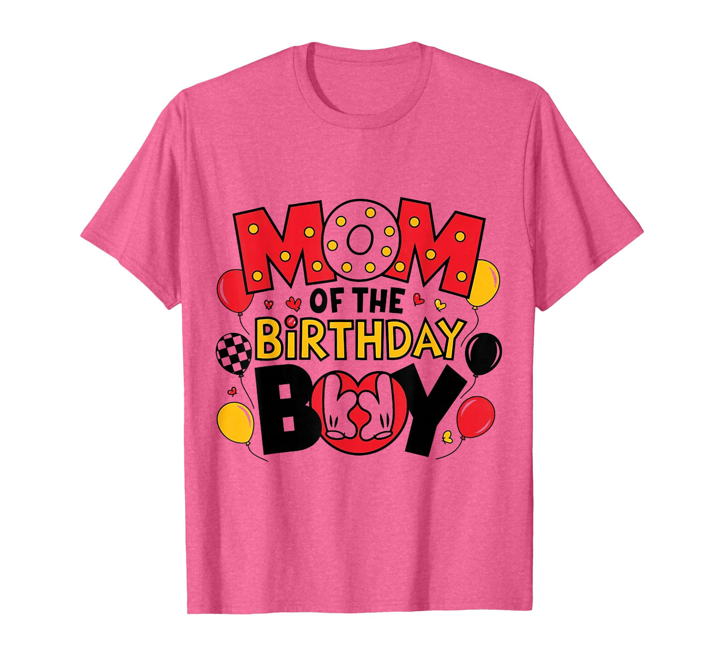 Mom Of The Birthday Boy Shirt Family Matching Mom Son Bday T-Shirt