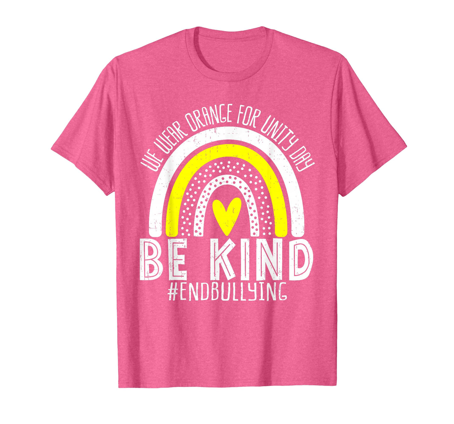 Unity Day Orange Tee Anti Bullying Rainbow Women Kids Girls T-Shirt