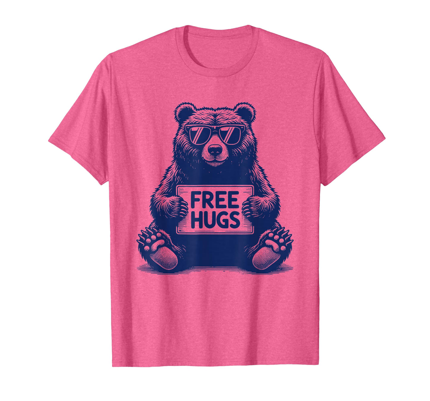 Free Hugs Shirt Men Grizzly Bear Free Bear Hugs T-Shirt
