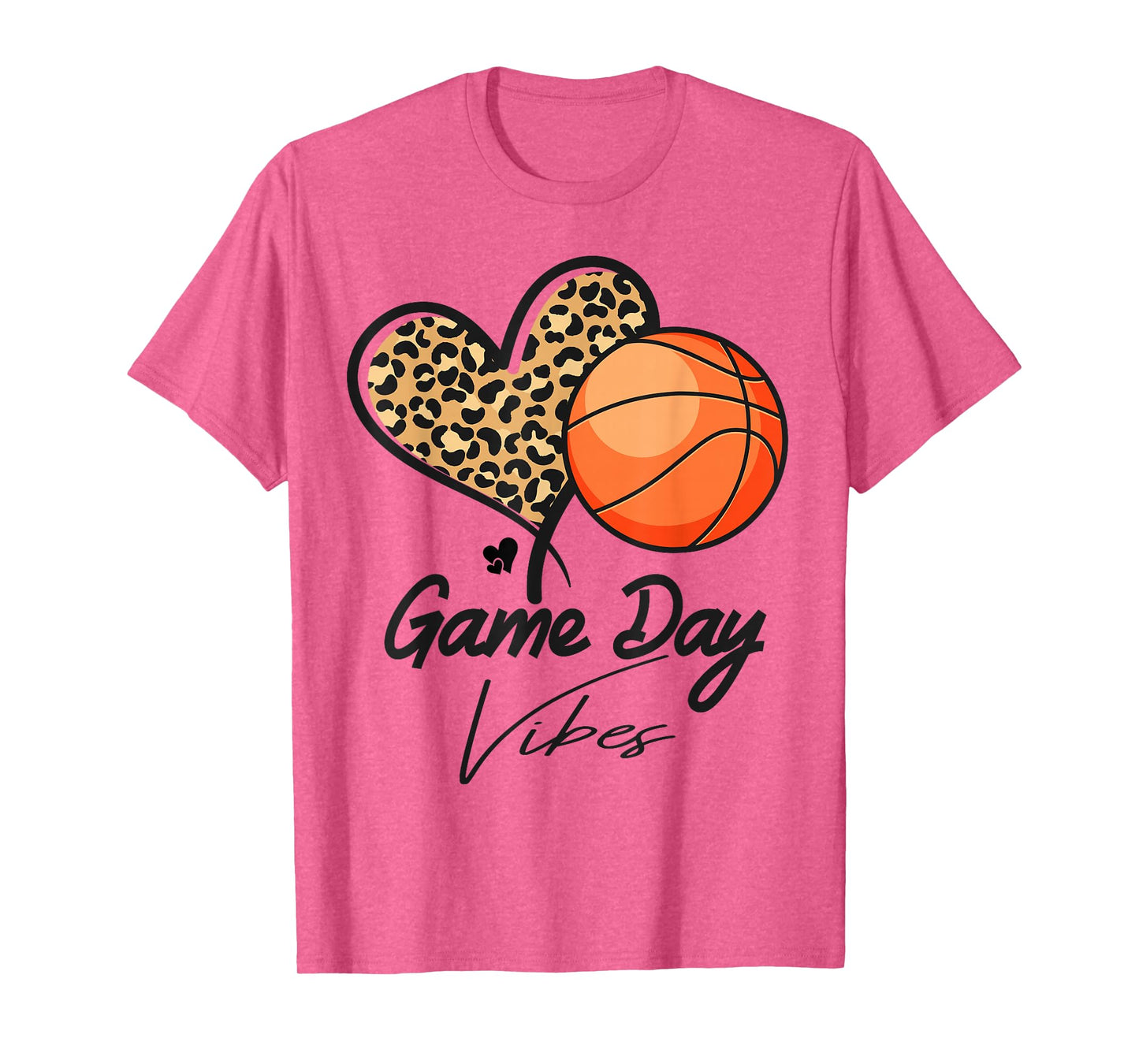 America basketball Game Day Vibes basketball Mom leopard T-Shirt