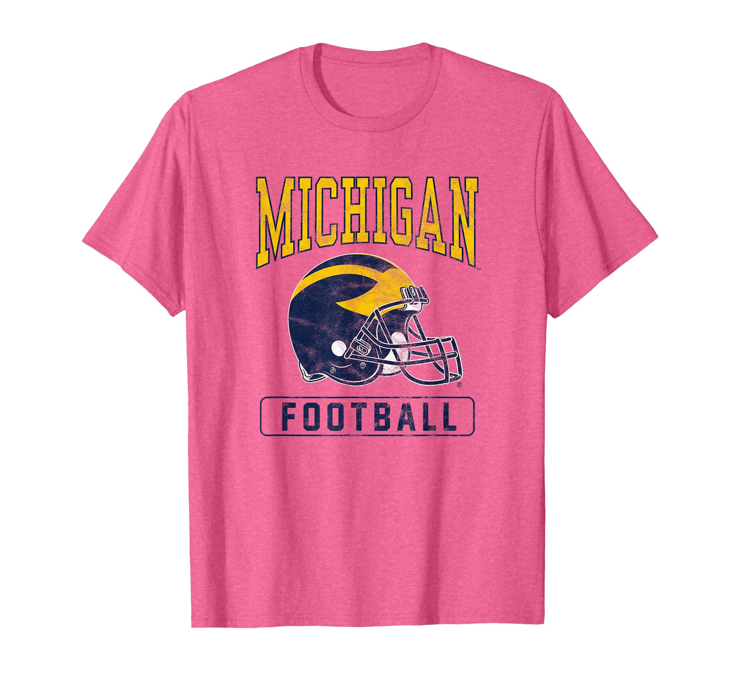 University of Michigan Wolverines U of M Football Helmet T-Shirt