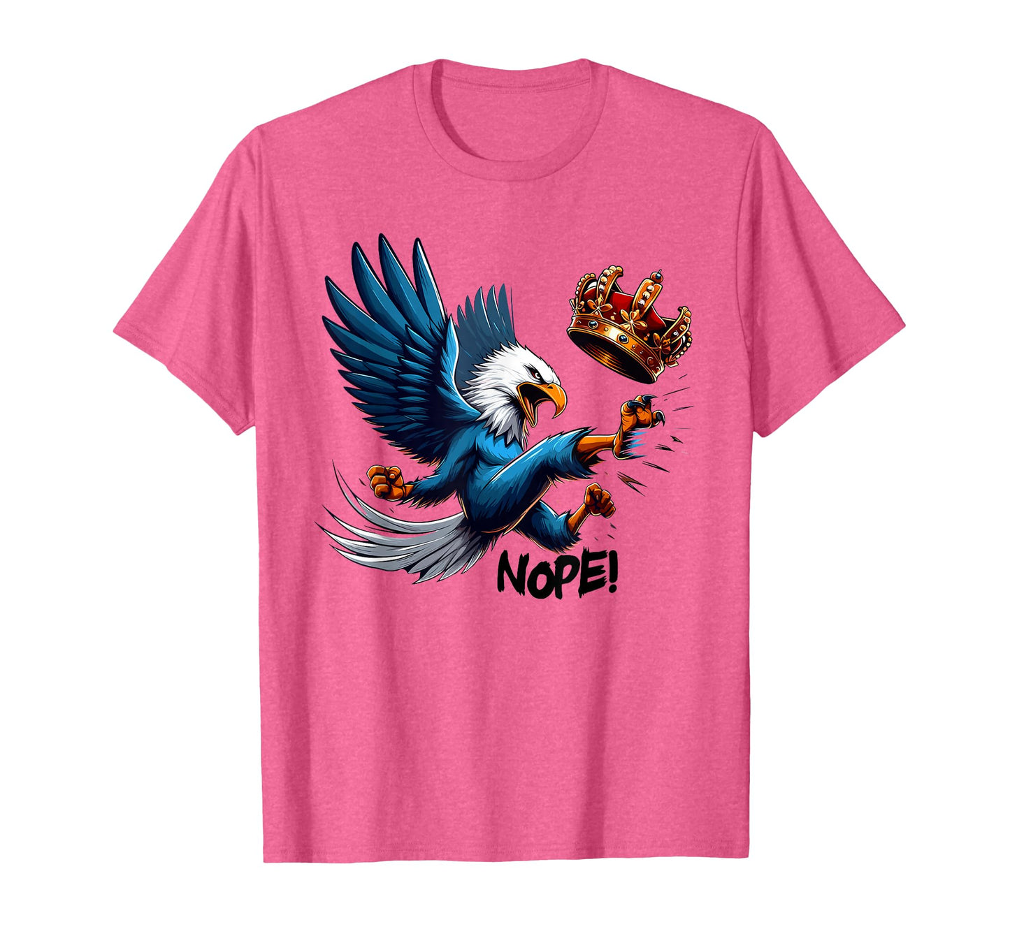 No Kings Nope Bold Minimal Protest Statement T-Shirt