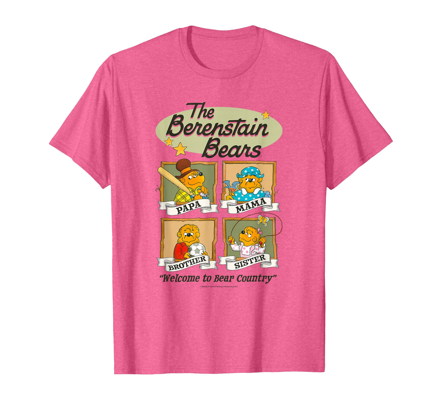 The Berenstain Bears Family Sports and Hobbies Vintage Book T-Shirt