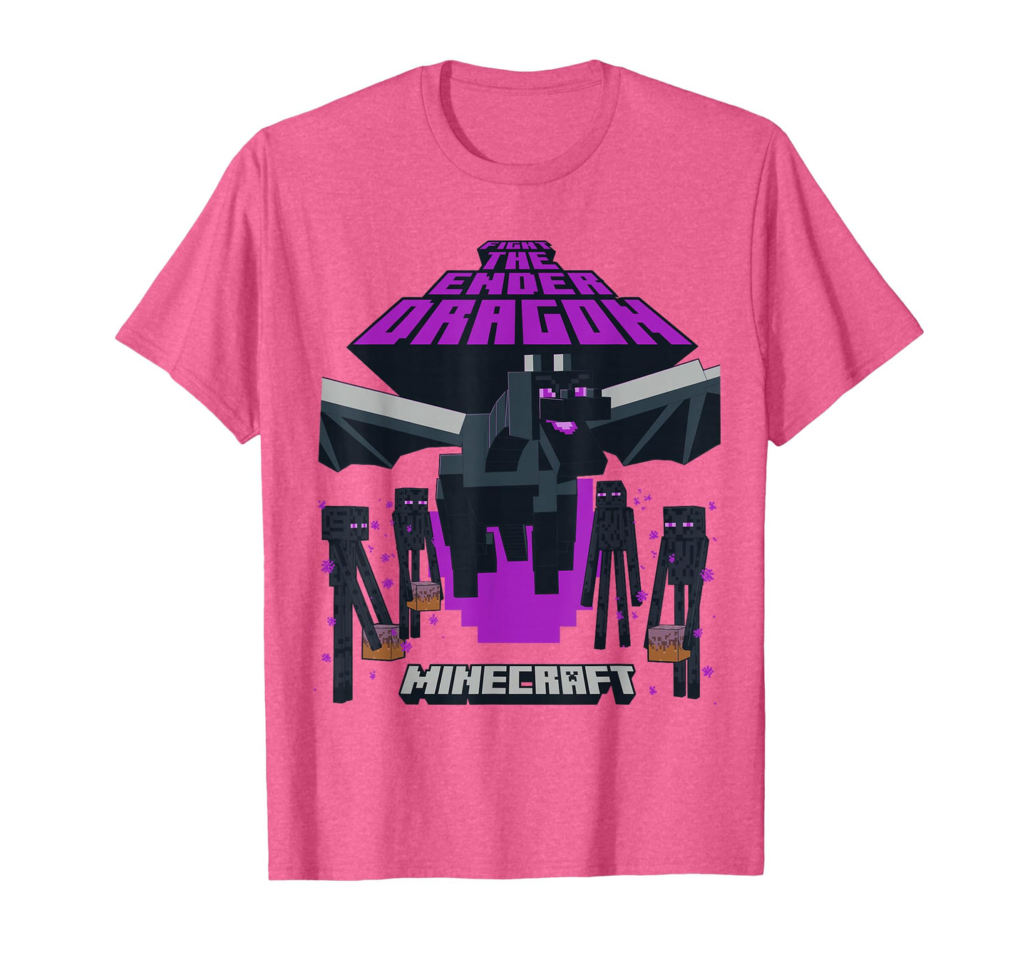 Minecraft Fight The Ender Dragon With Endermen T-Shirt
