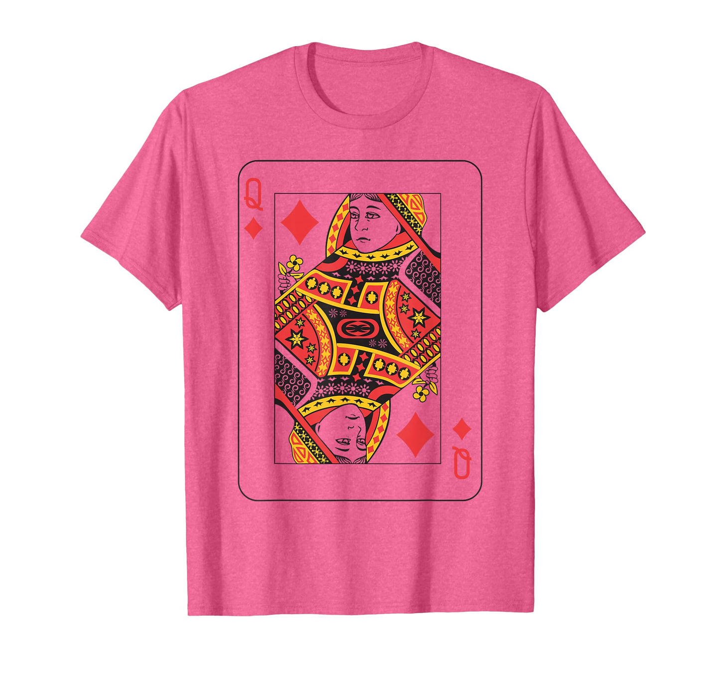 Queen of Diamonds | Deck of Cards Front and Back Costume T-Shirt
