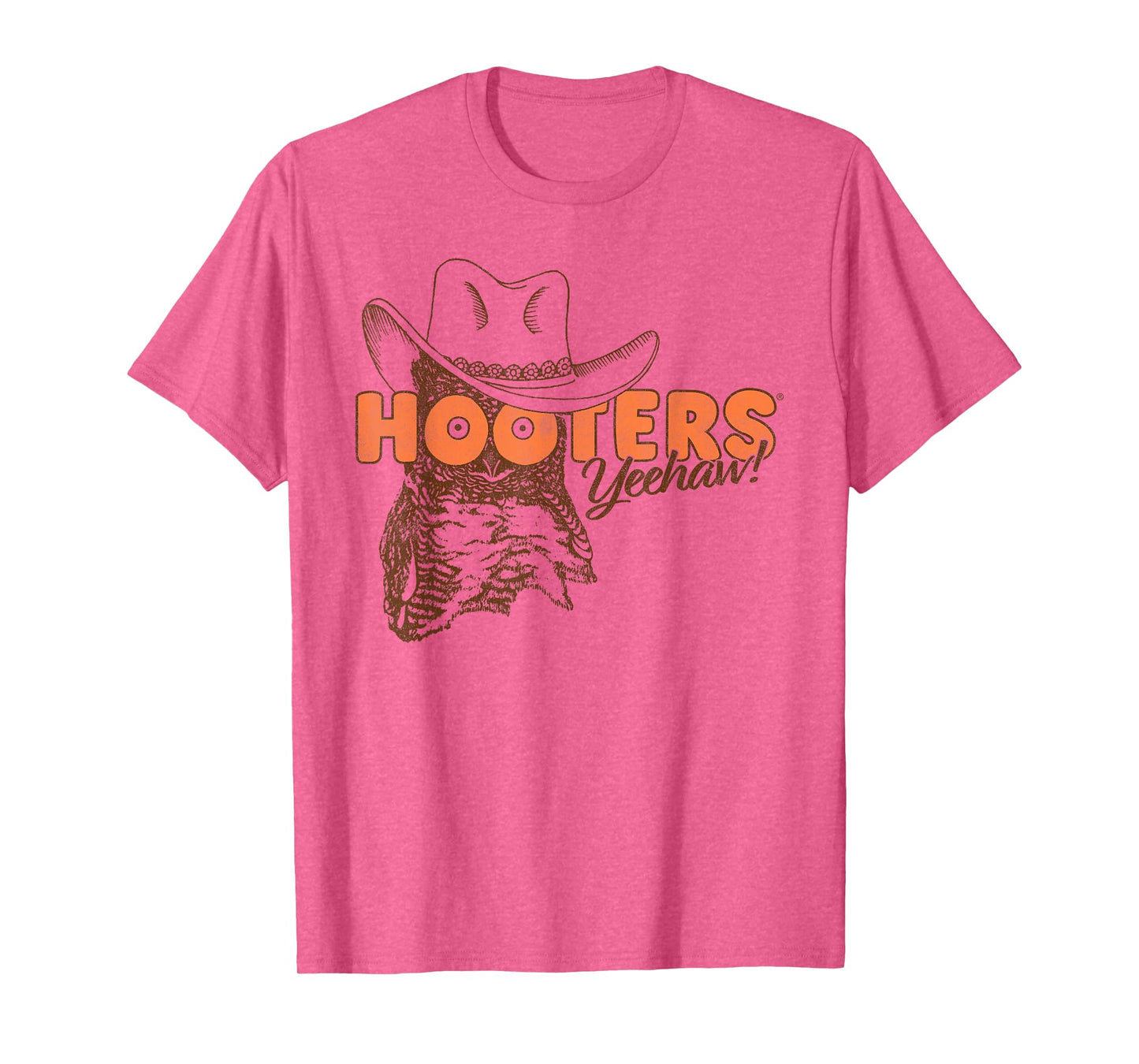 Hooters Hootie The Owl Yeehaw! Country Cowboy Logo Funny T-Shirt