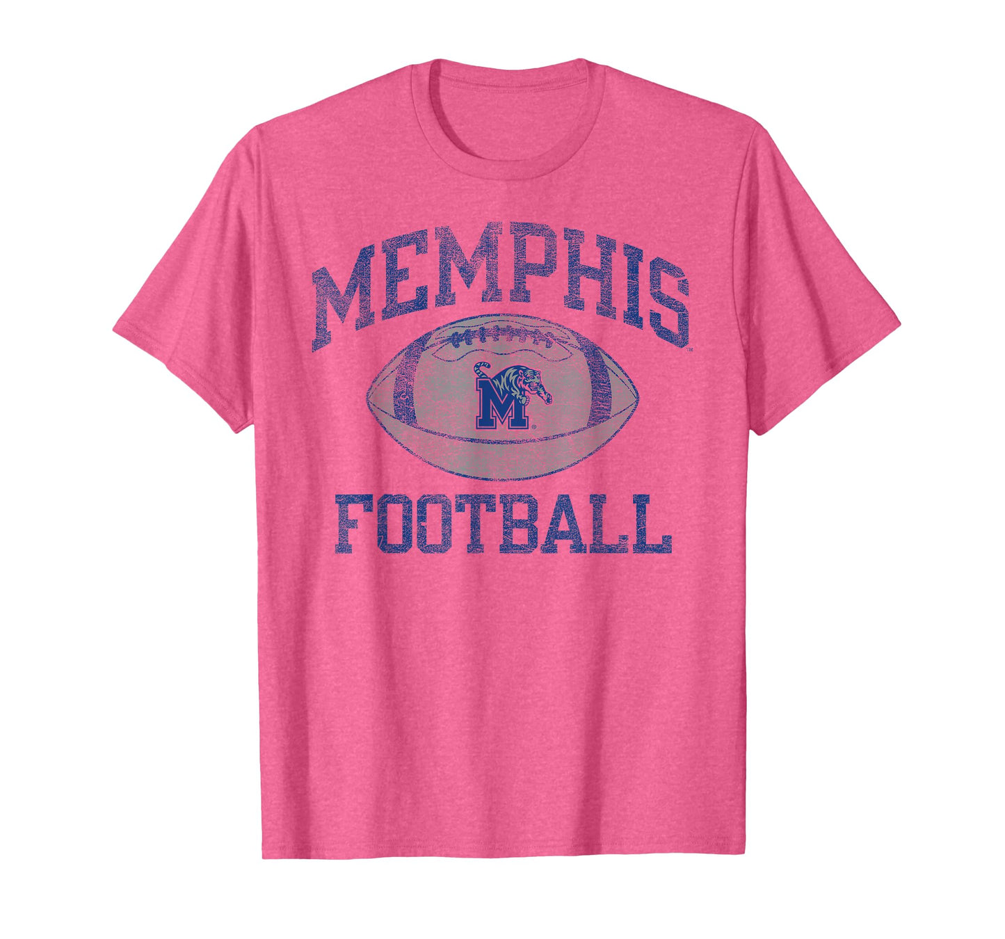 Memphis Tigers Football Intensity Vintage White T-Shirt