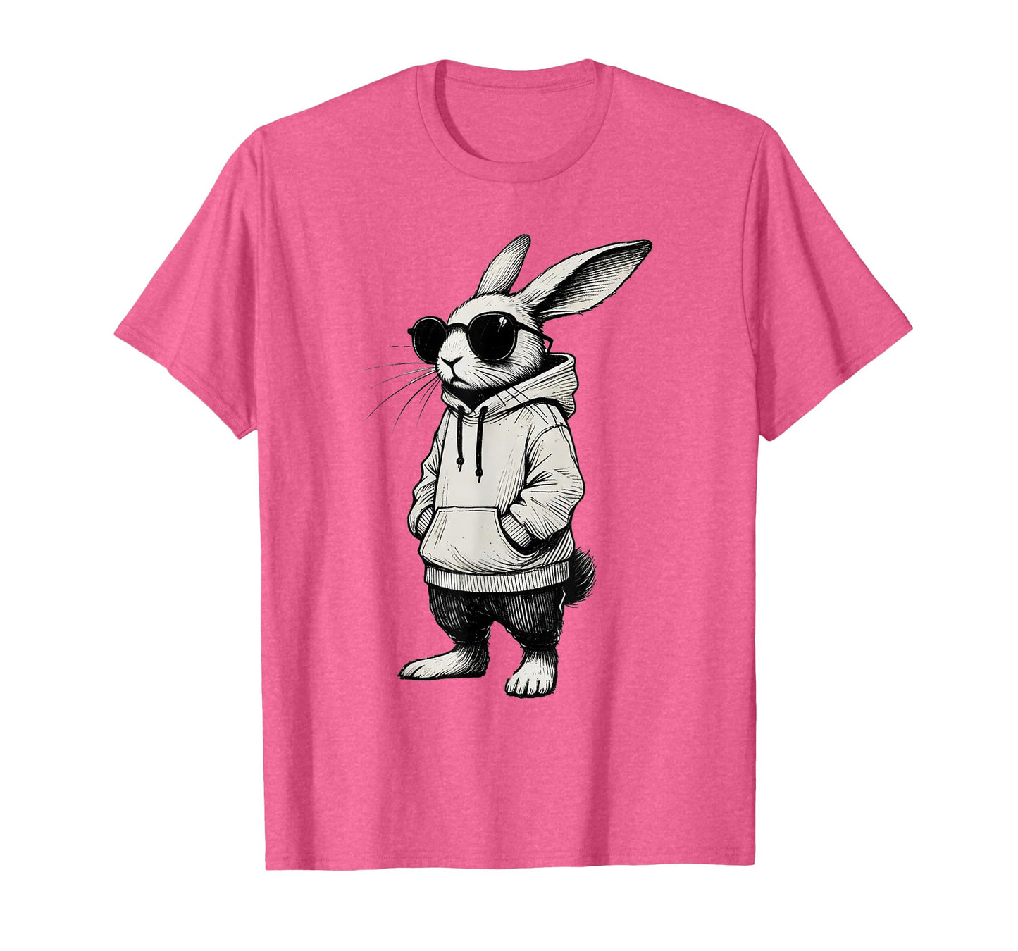 Bunny Face With Sunglasses Easter Day for Boys Men Kids T-Shirt