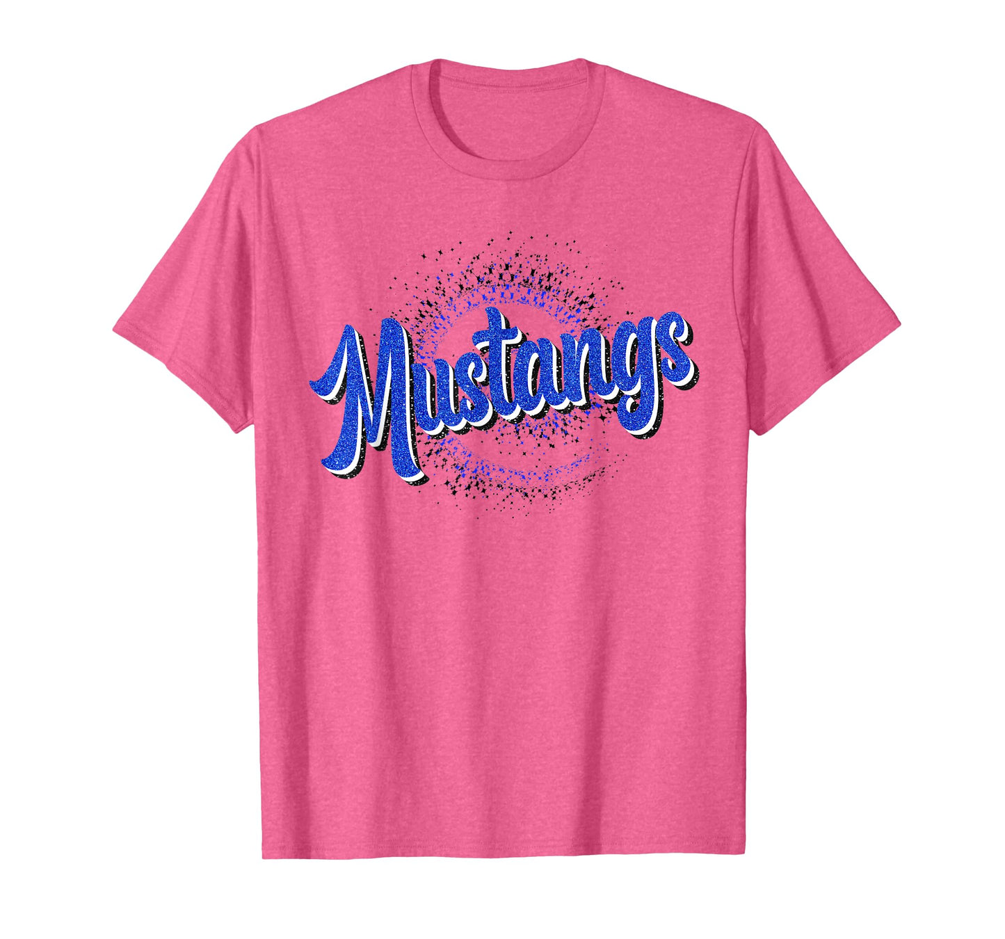 Blue Mustangs School Spirit Game Day Mustang Pride Teacher T-Shirt