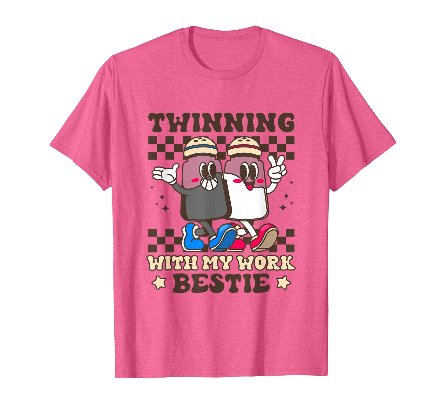 Twinning with My Work Bestie for Women Duo Sisters Matching T-Shirt