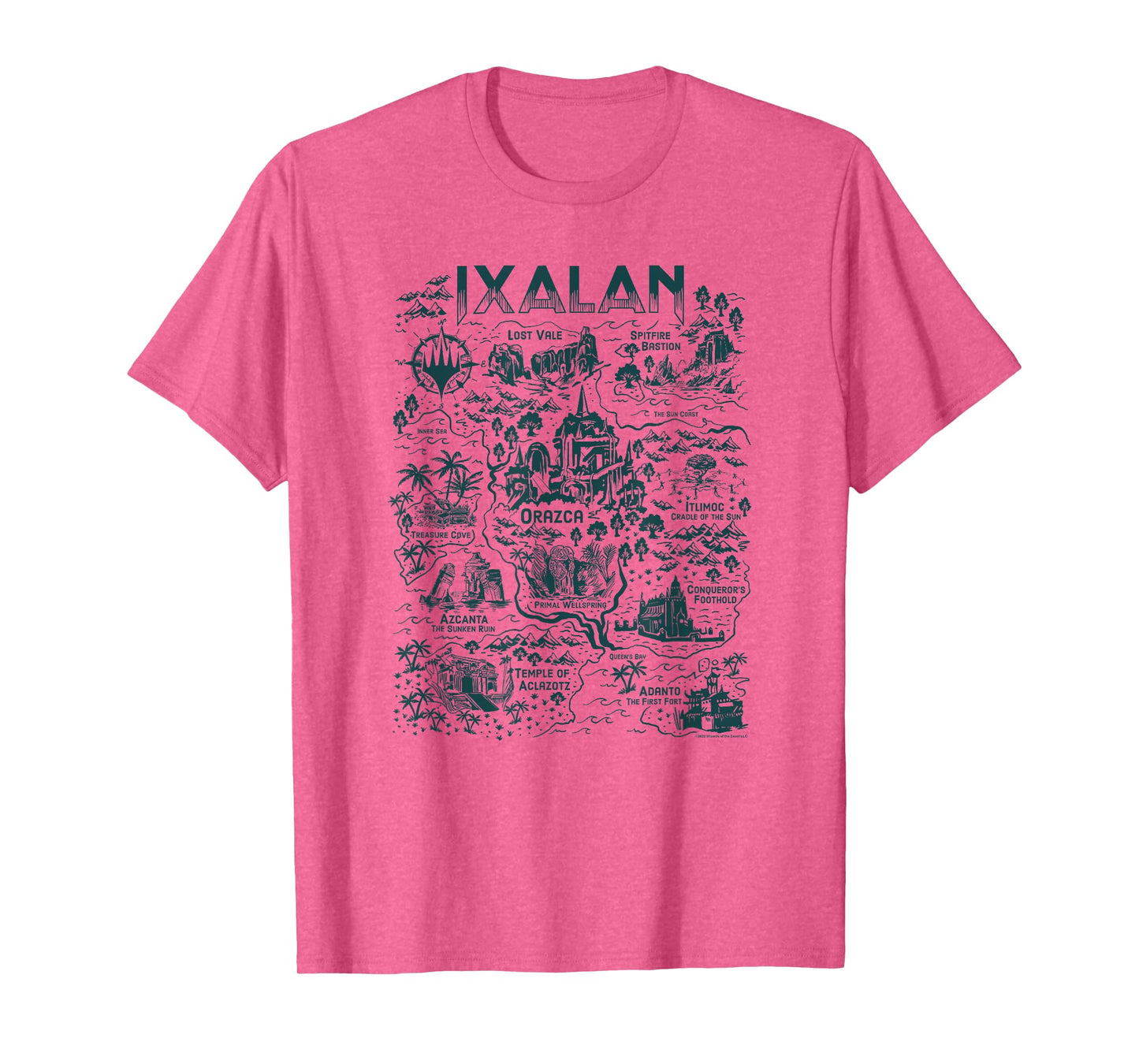 Magic: The Gathering Wizards Of The Coast Ixalan Map Vintage T-Shirt