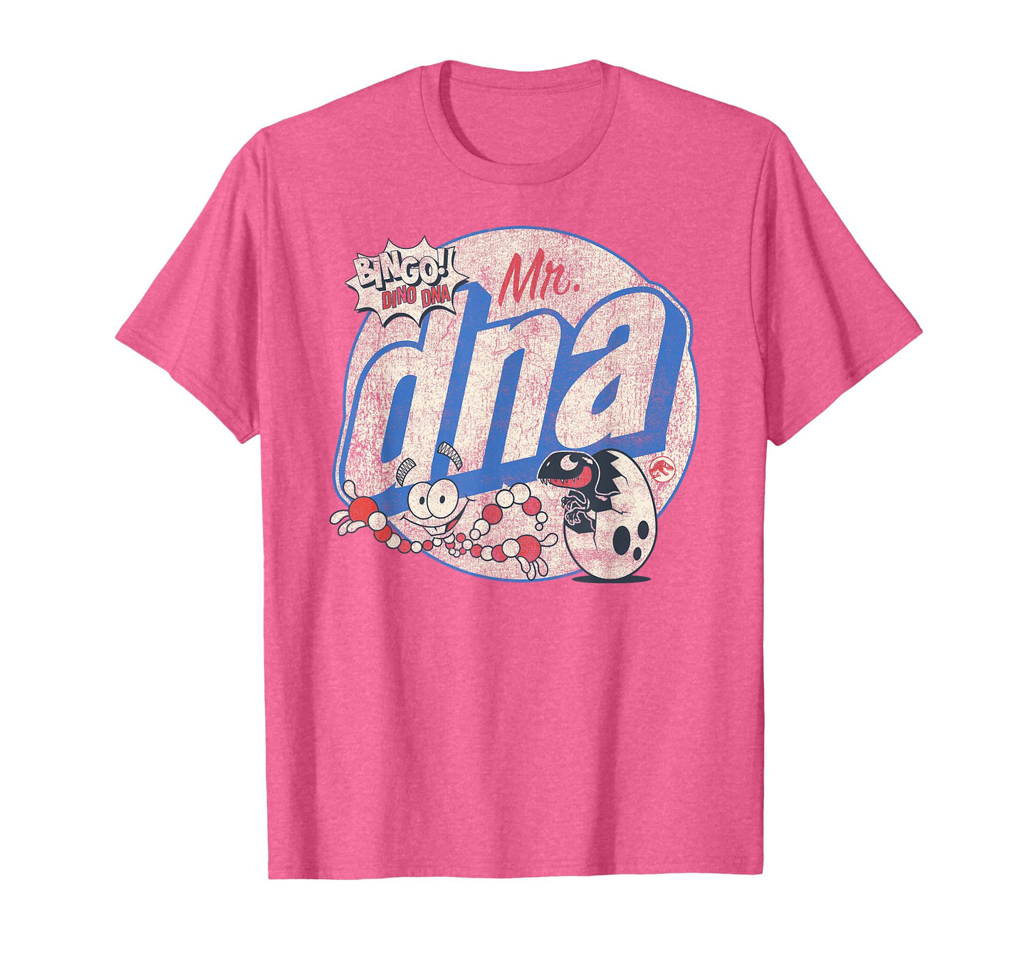 Jurassic World Retro Mr. DNA Bingo Dino Logo T-Shirt