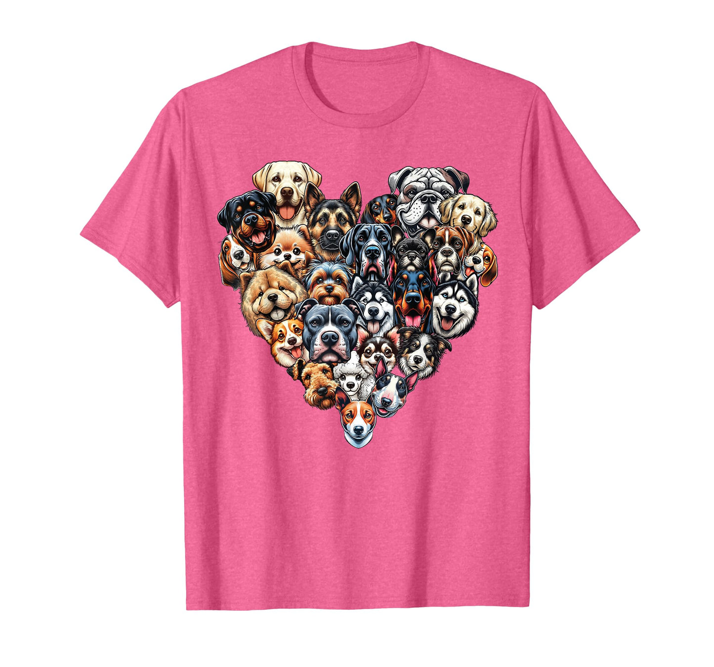 Types Of Dogs Breeds Chart Educational Canine Enthusiast T-Shirt