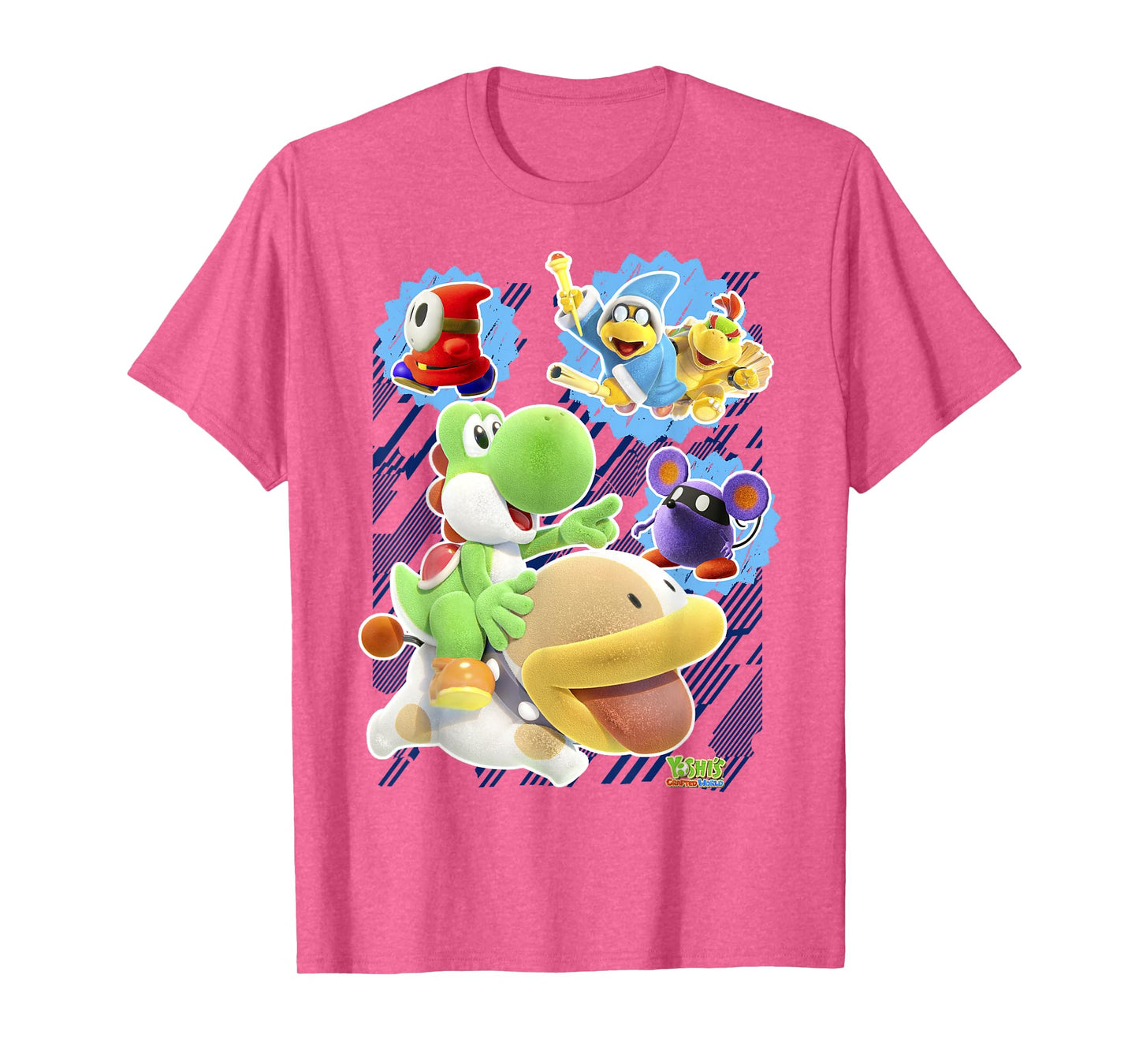 Yoshi's Crafted World Group Shot Poster Graphic T-Shirt T-Shirt