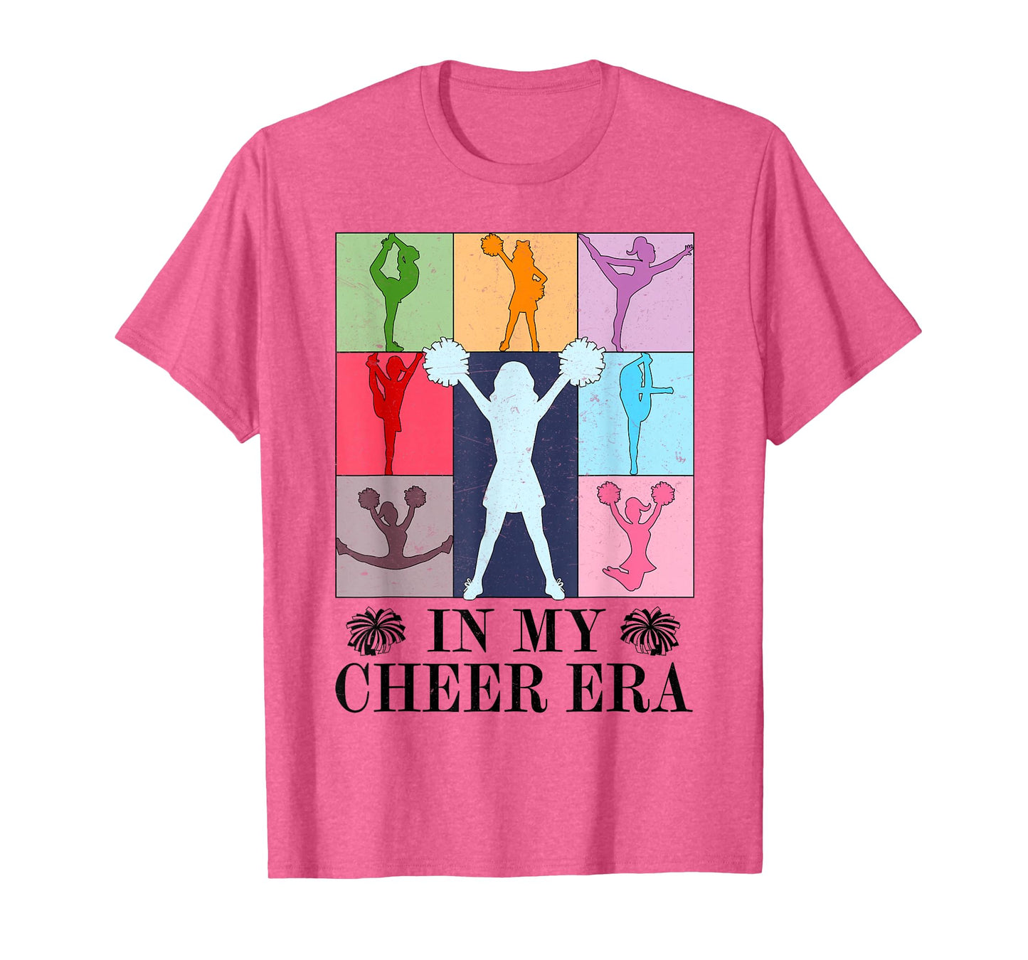 Retro in My Cheer Era Cheer Leader Cheerleading Women Girl T-Shirt