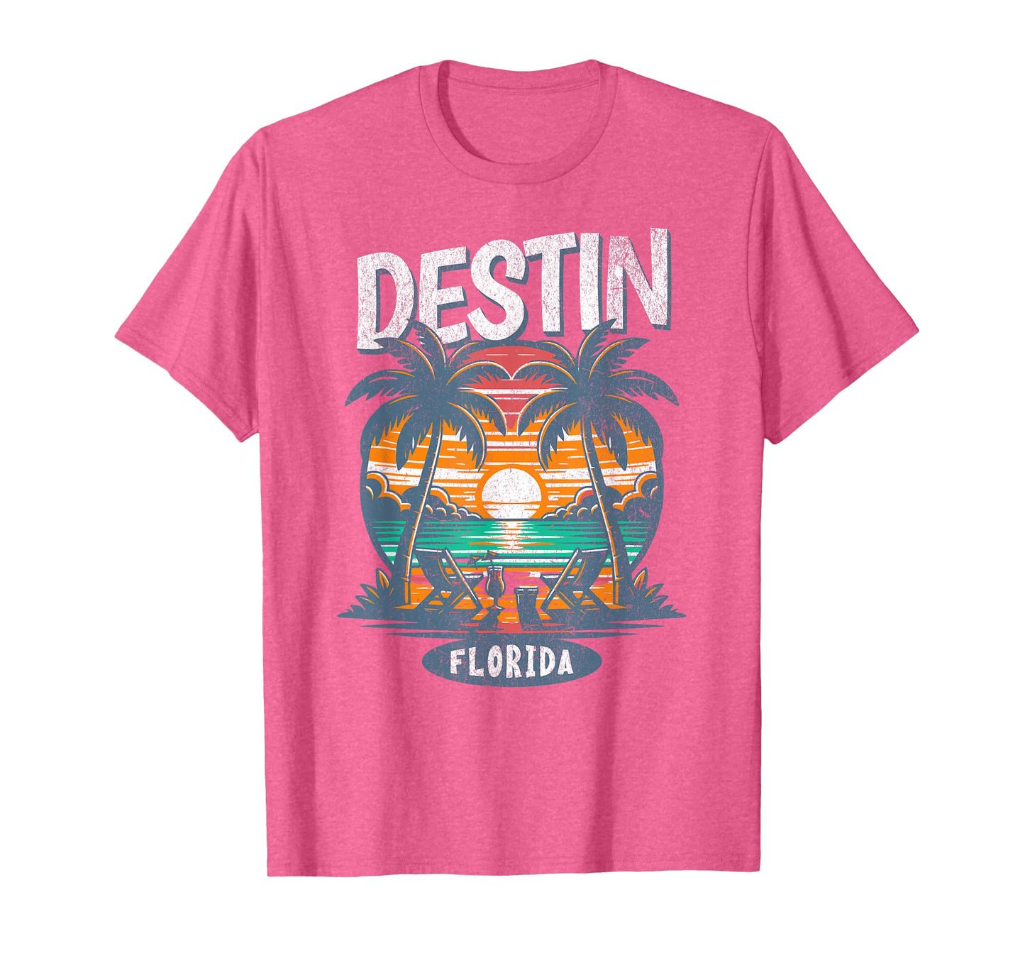 Destin Beach Florida Vintage Spring Break Vacation Retro T-Shirt