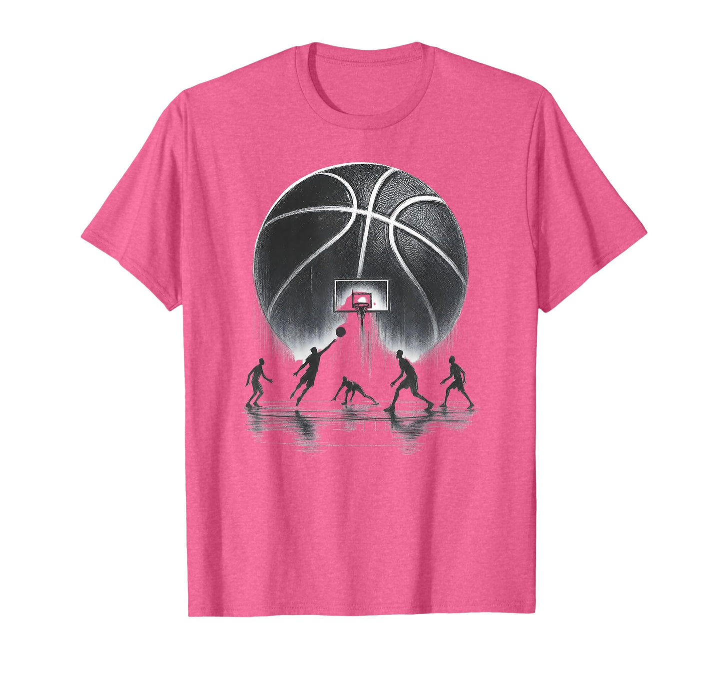 Basketball Graffiti Slam Dunk Hoop Drip Basketball Graphics T-Shirt