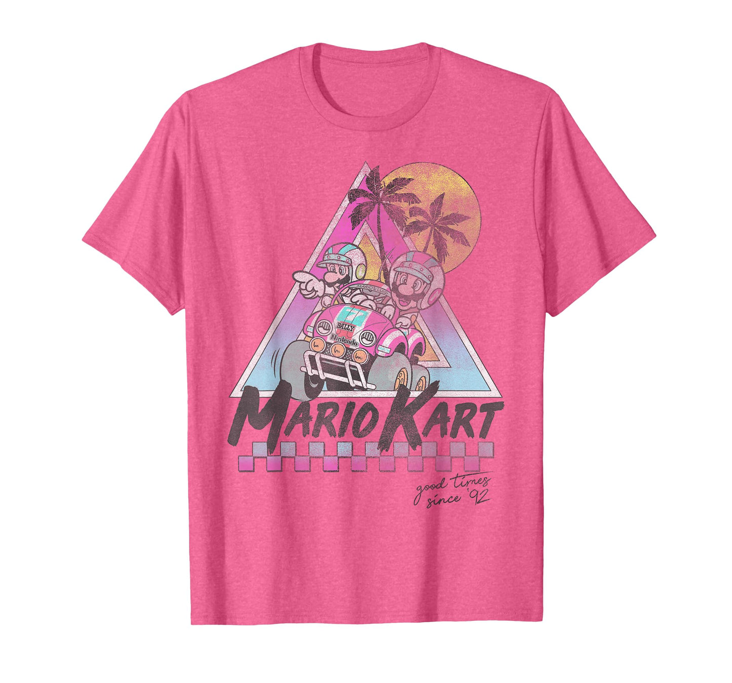 Mario Kart Mario And Luigi Good Time Since 92 Vintage T-Shirt