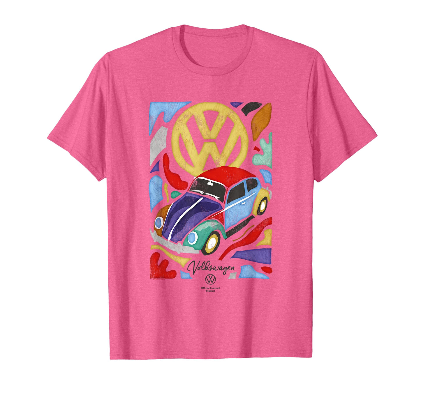 Volkswagen Beetle Fauvism Colourful Art T-Shirt