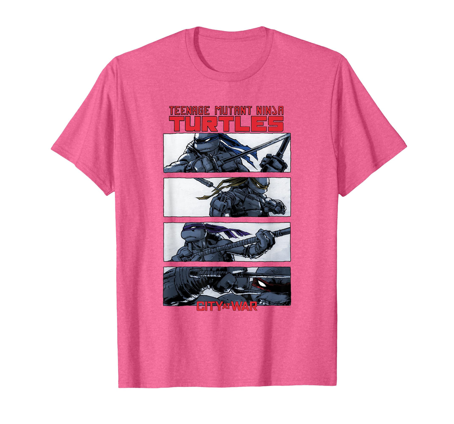 Teenage Mutant Ninja Turtles City at War Panels Comic T-Shirt