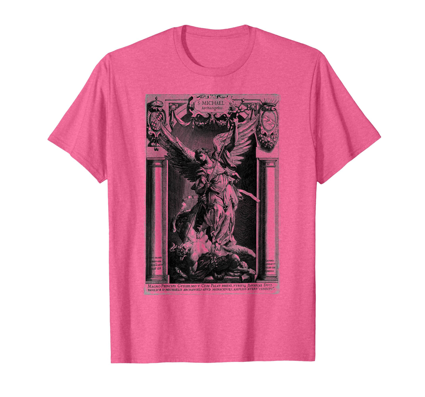 Saint Michael the Archangel Defeating Satan Christian T-Shirt