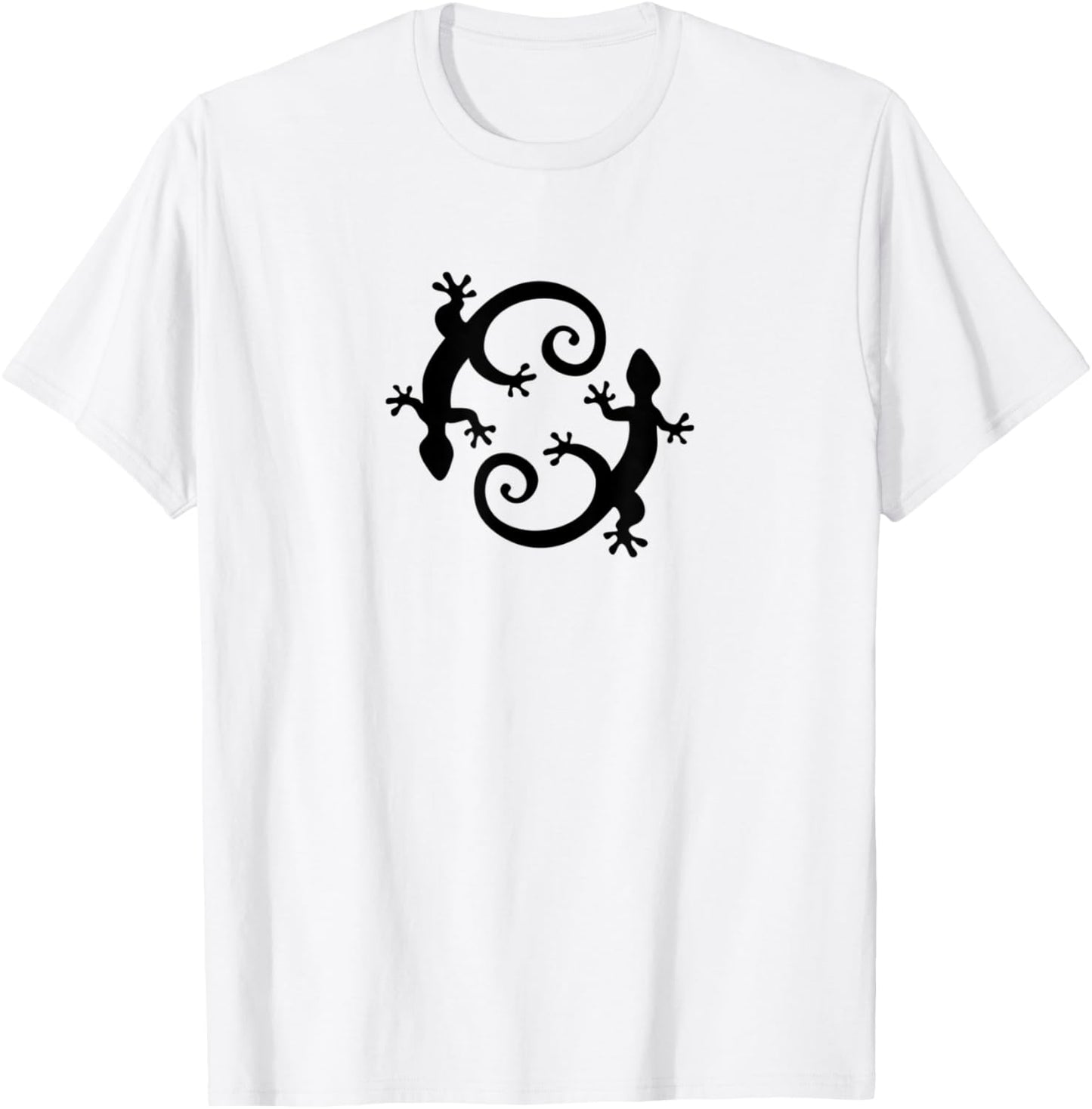 Gecko, lucky charm, lizard, salamander, reptile, animal T-Shirt - T-Shirt | White