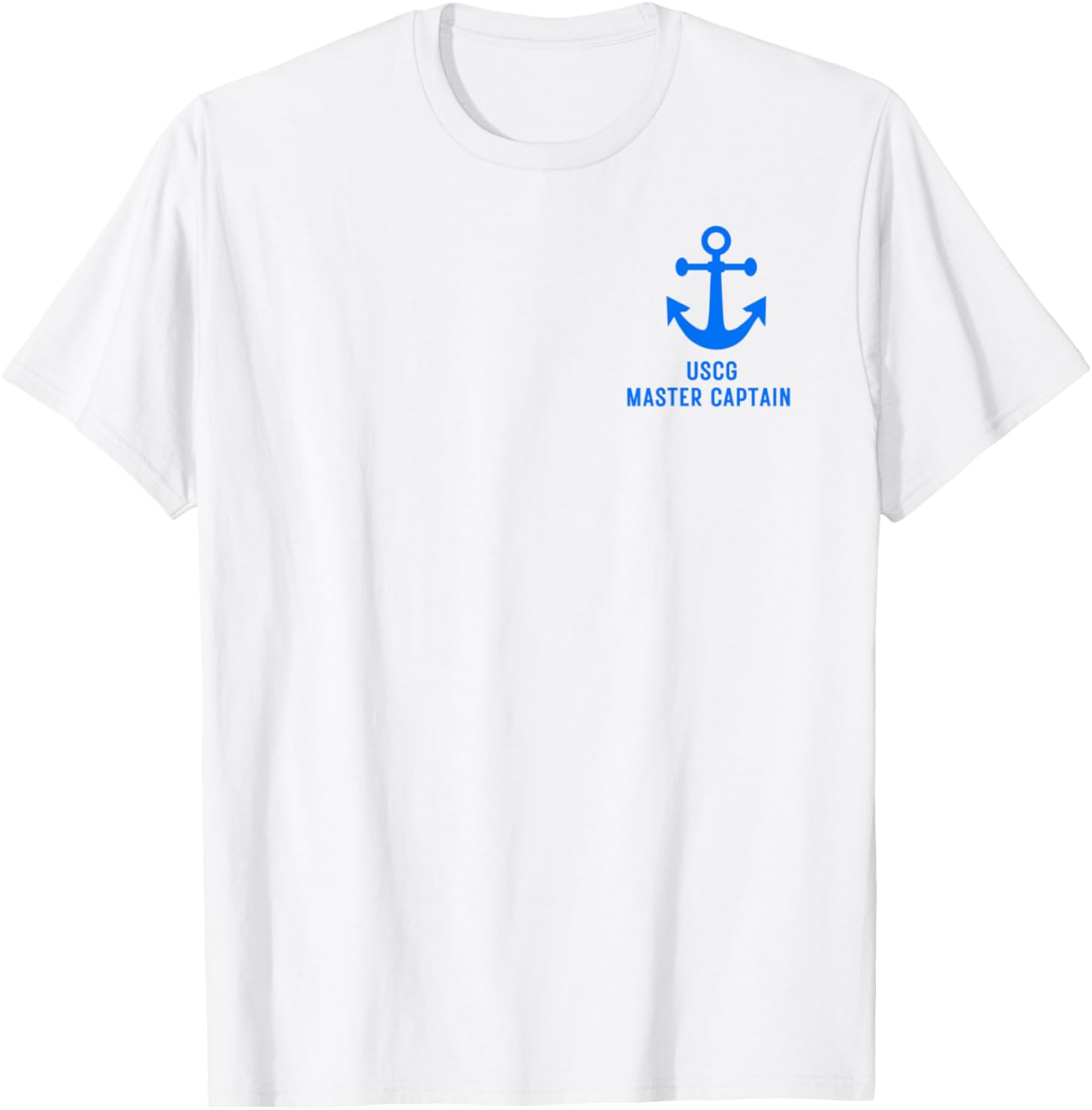 USCG Master Captain Uniform Charter Coast Guard Boating T-Shirt - T-Shirt | White