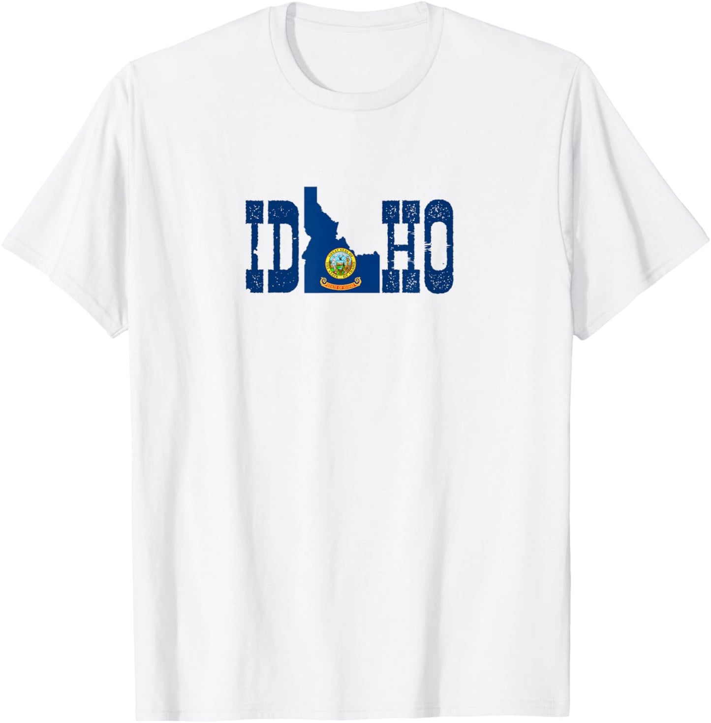 Idaho State and Idaho Flag with Pride for Idaho T-Shirt - T-Shirt | White