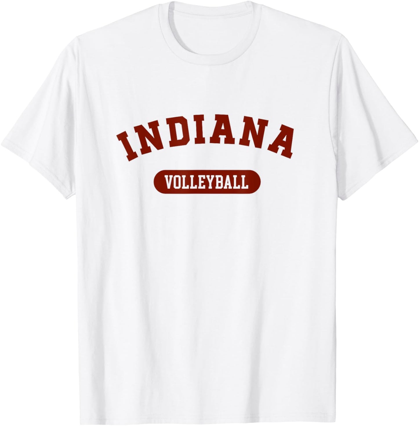Indiana Volleyball Varsity Style Vintage T-Shirt - T-Shirt | White