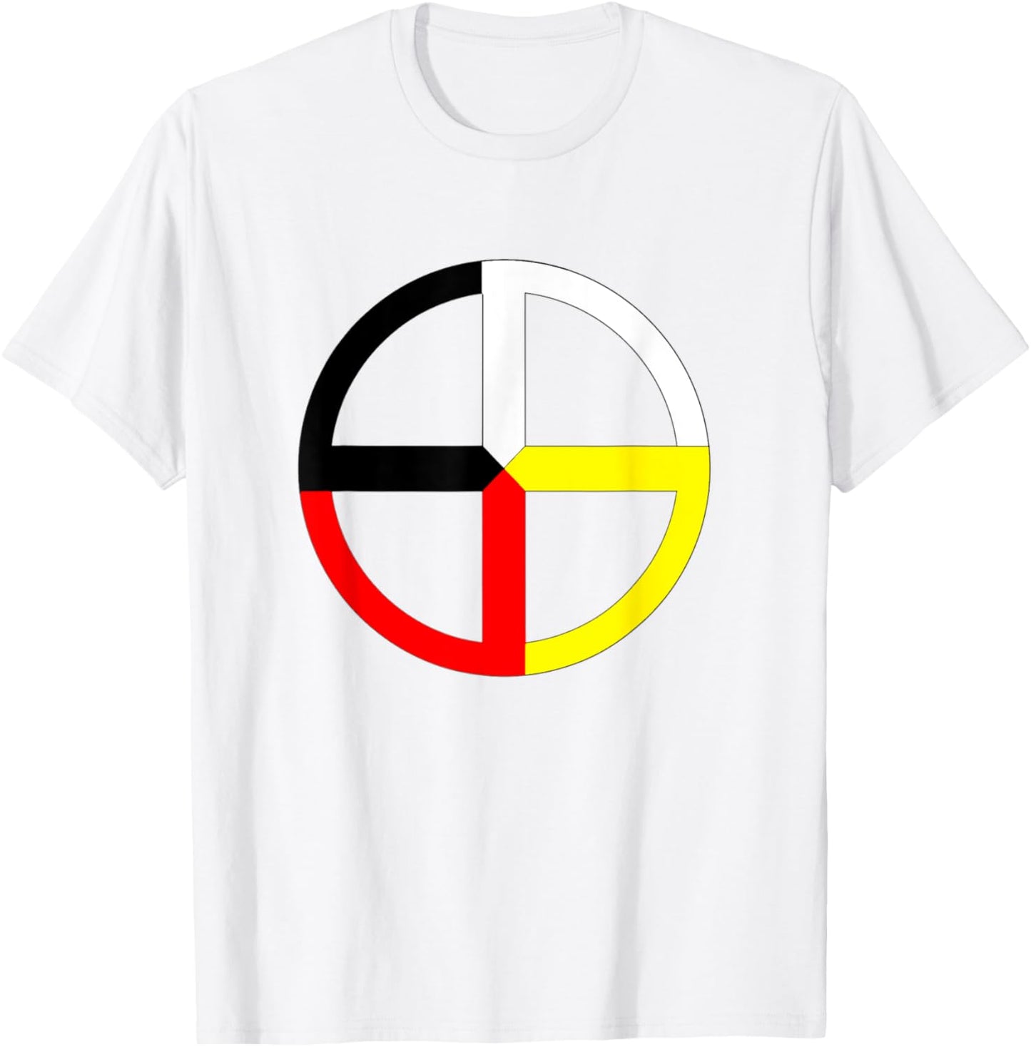 Medicine Wheel Symbol T-Shirt - T-Shirt | White