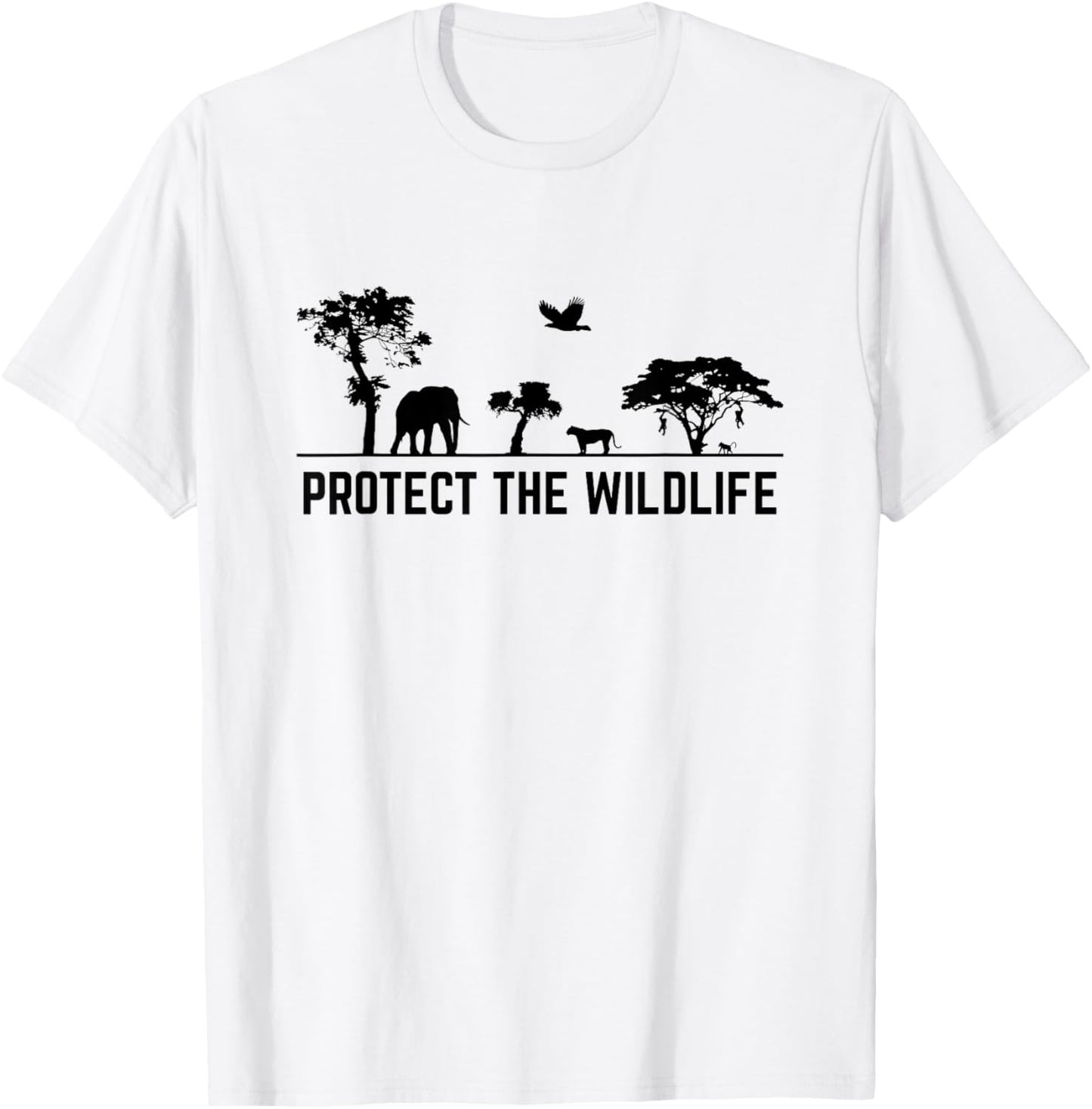 Protect Wildlife Safari Animal Conservancy Nature Earth Day T-Shirt - T-Shirt | White