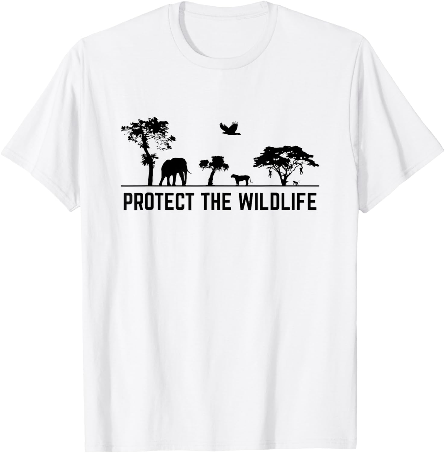Protect Wildlife Safari Animal Conservancy Nature Earth Day T-Shirt - T-Shirt | White