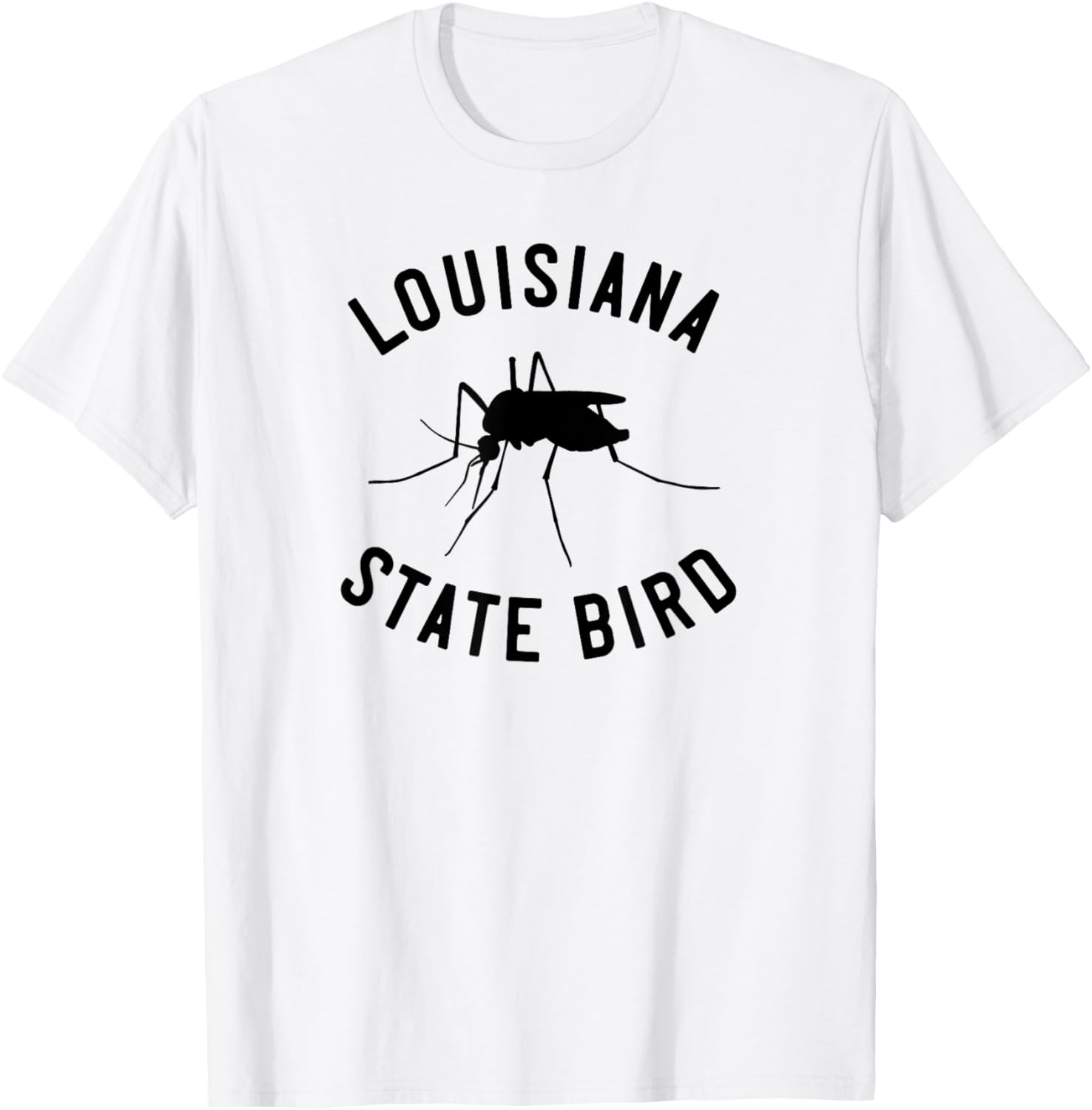 Classic Louisiana Mosquito State Bird T-Shirt - T-Shirt | White