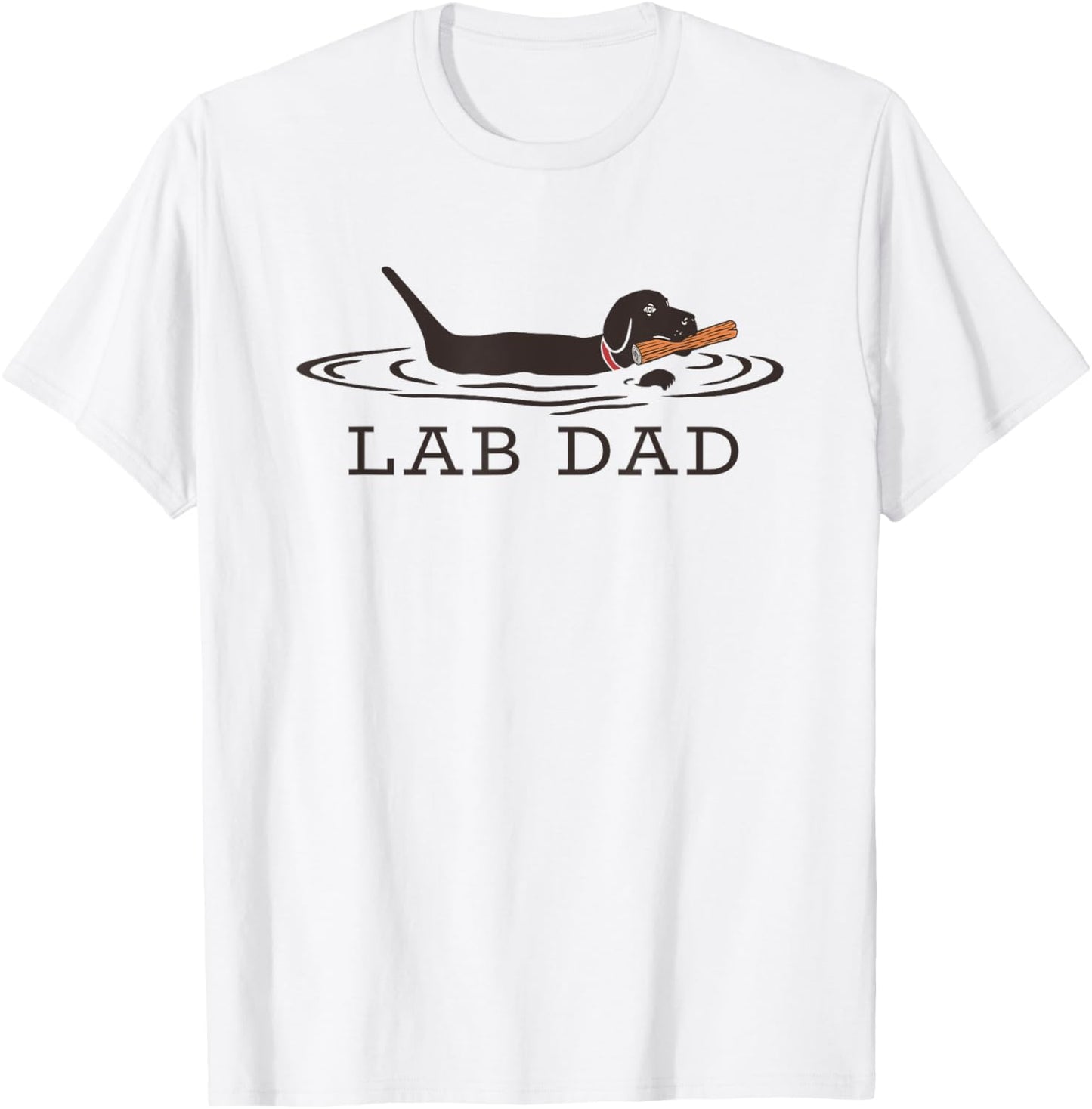 Lab Dad Labrador Retriever Dog Owner Father T-Shirt - T-Shirt | White