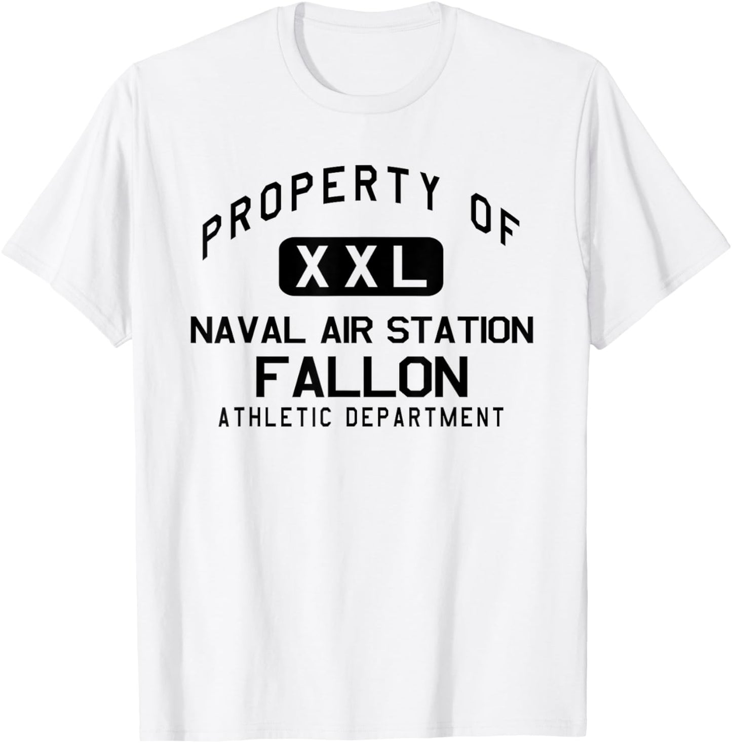 Property of Naval Air Station Fallon Athletic Department T-Shirt - T-Shirt | White