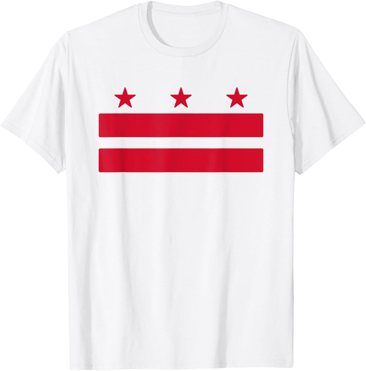 Washington DC Flag District of Columbia Souvenir Men Women T-Shirt - T-Shirt | White