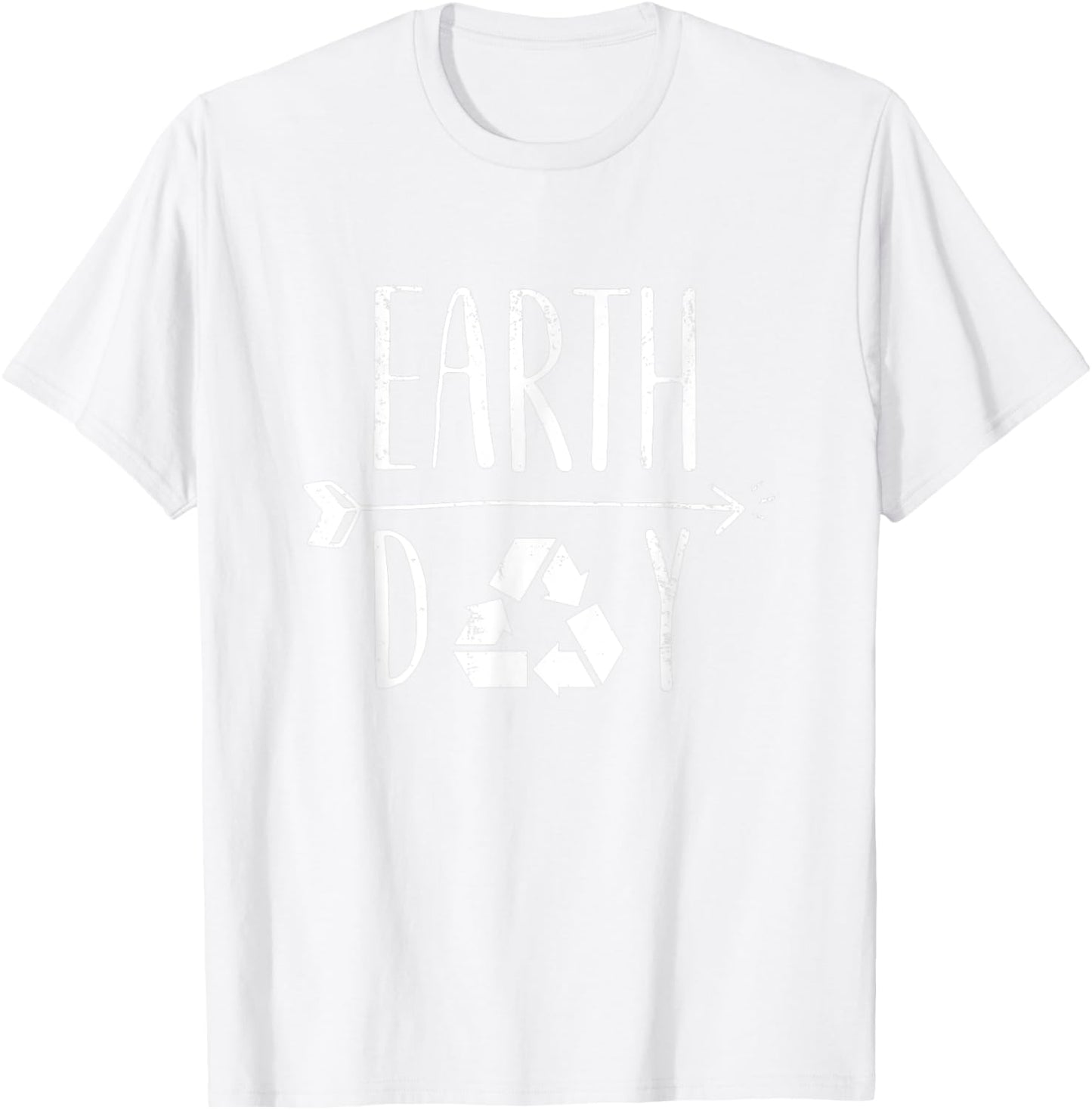 Earth Day 51th Anniversary Cute Vintage Recycling T-Shirt - T-Shirt | White