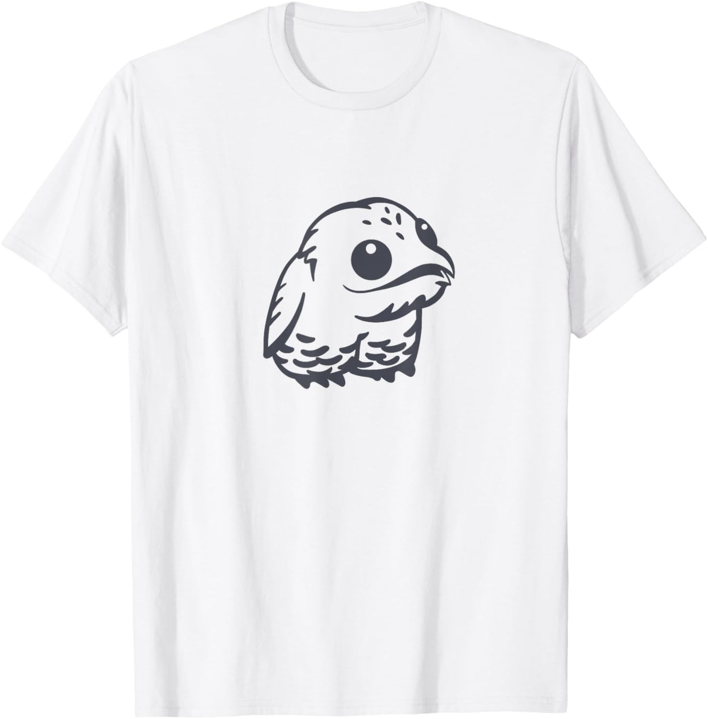 Potoo, cute and weird bird. Stylized art for Urutau lovers T-Shirt - T-Shirt | White