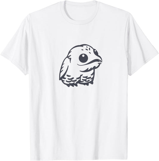 Potoo, cute and weird bird. Stylized art for Urutau lovers T-Shirt - T-Shirt | White
