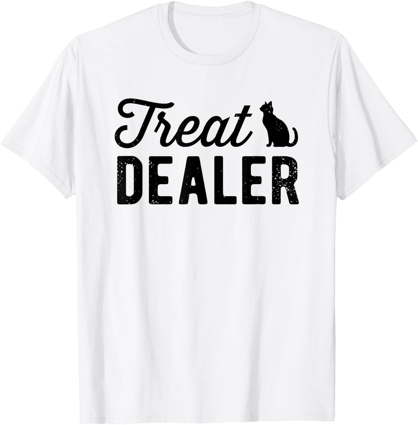 Cat Treat Dealer Funny Humor Cat Owner Cat Treats Cat Lover Women T-Shirt - T-Shirt | White