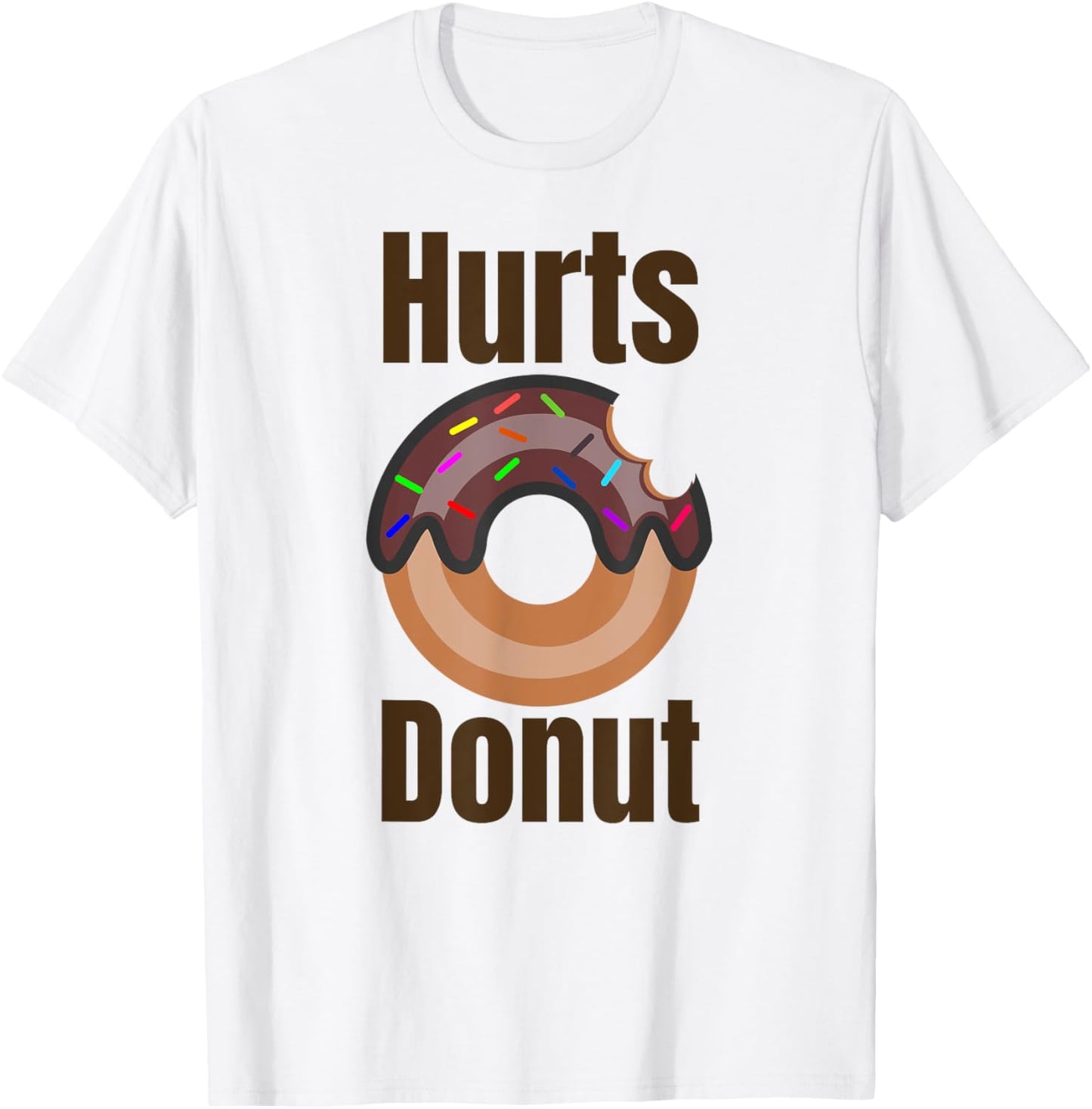 Classic Pun Hurts Donut T-Shirt - T-Shirt | White